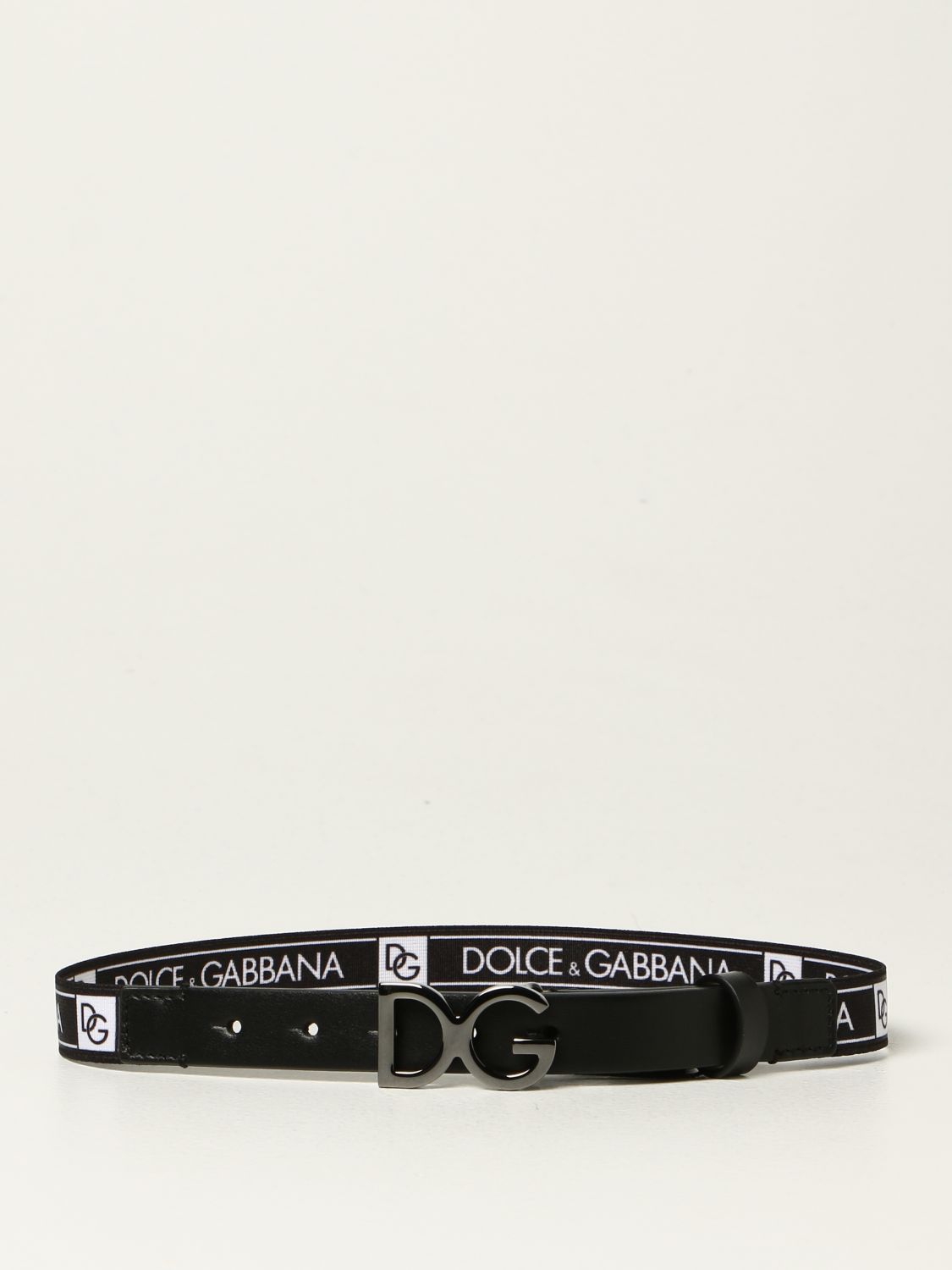 Belt Dolce & Gabbana: Dolce & Gabbana leather belt with elastic ribbon black 1