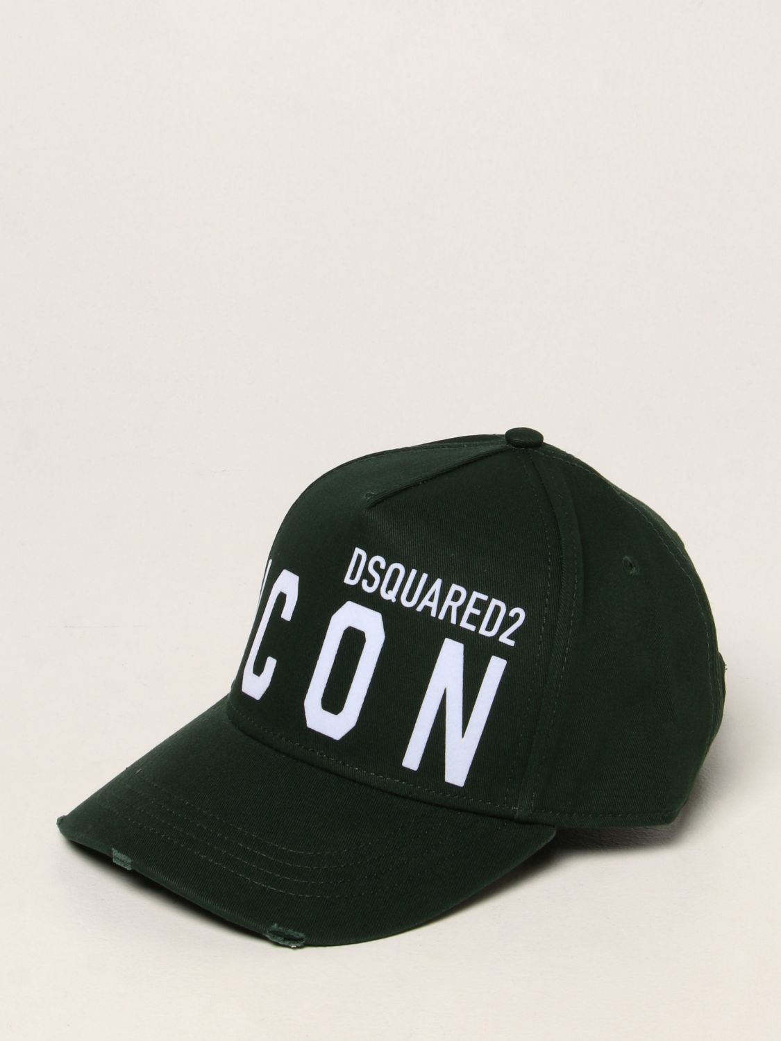 Spanning Arresteren maat DSQUARED2: Icon baseball cap - Green | Dsquared2 hat BCM041205C00001 online  on GIGLIO.COM