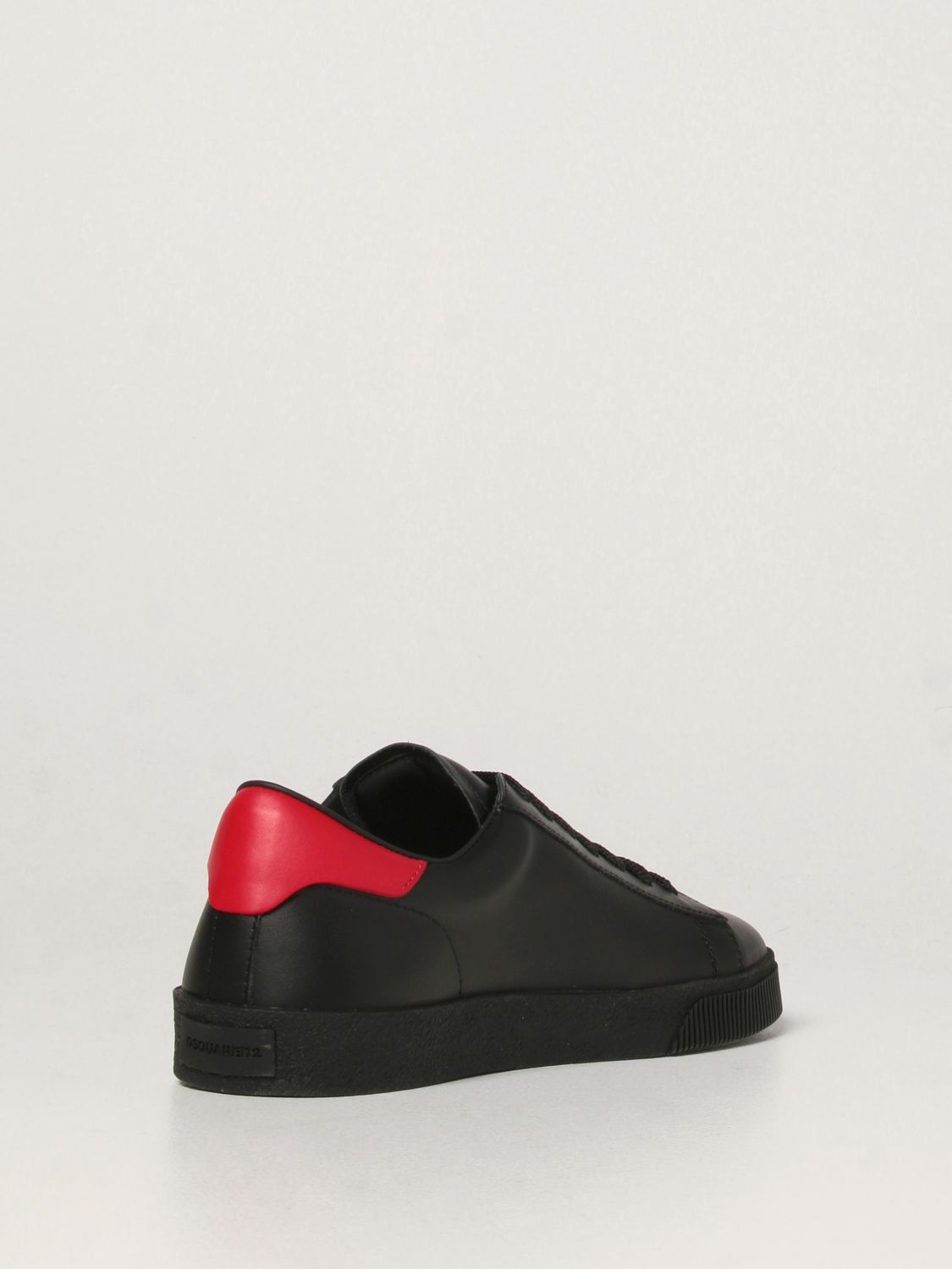 Sneakers Dsquared2: Icon Dsquared2 sneakers in leather with logo black 3