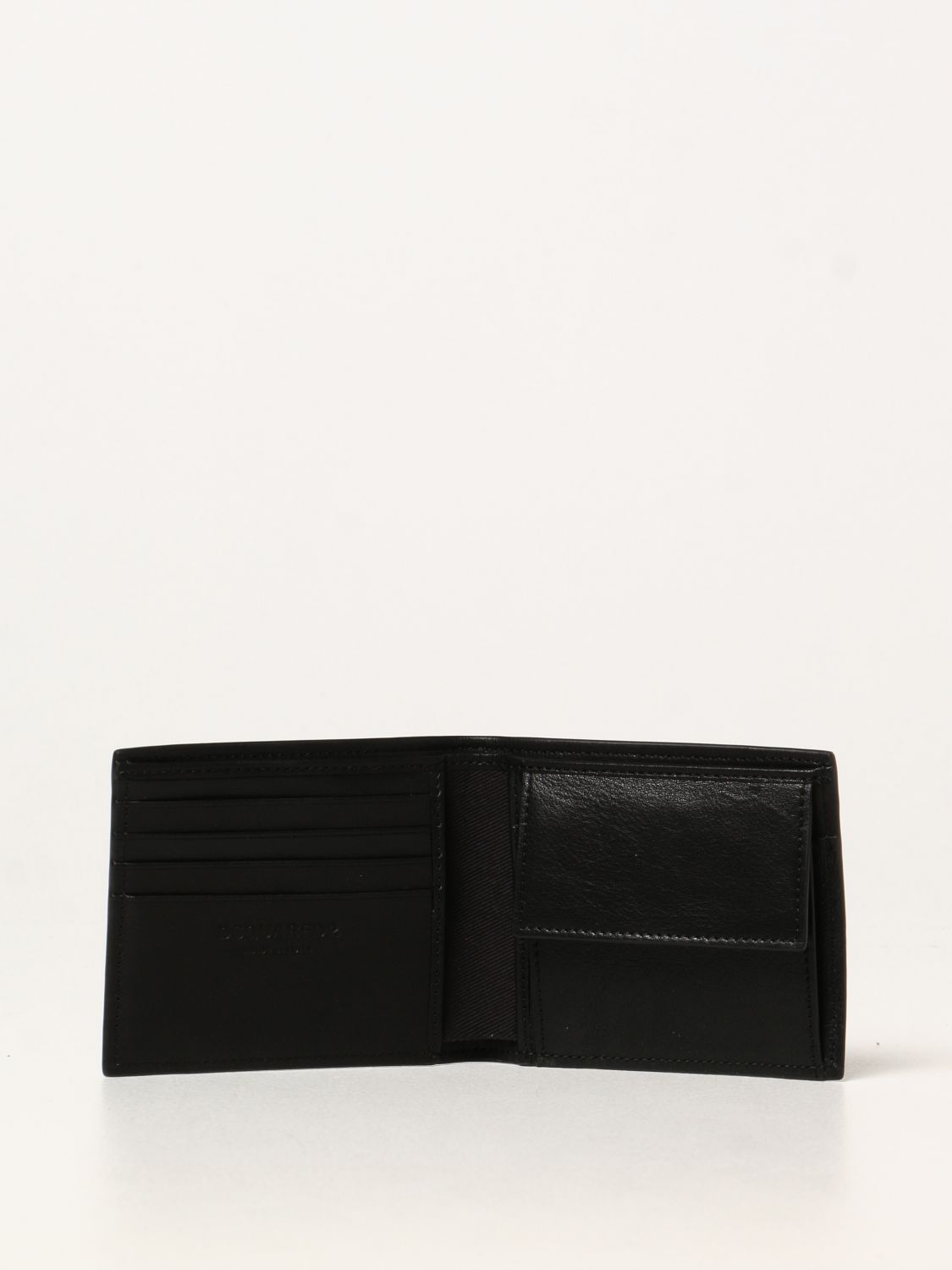Wallet Dsquared2: Dsquared2 leather wallet with Icon logo black 2