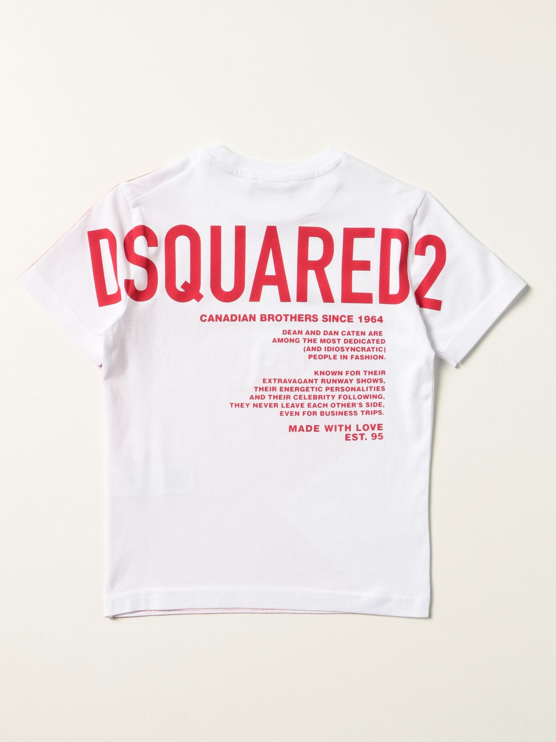 T-shirt Dsquared2 Junior: T-shirt enfant Dsquared2 Junior blanc 2