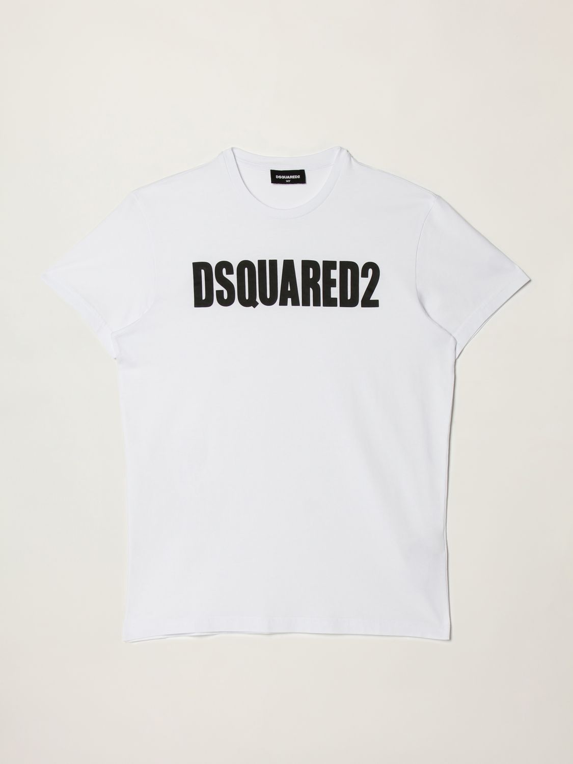 T-shirt Dsquared2 Junior: T-shirt Dsquared2 Junior con logo bianco 1