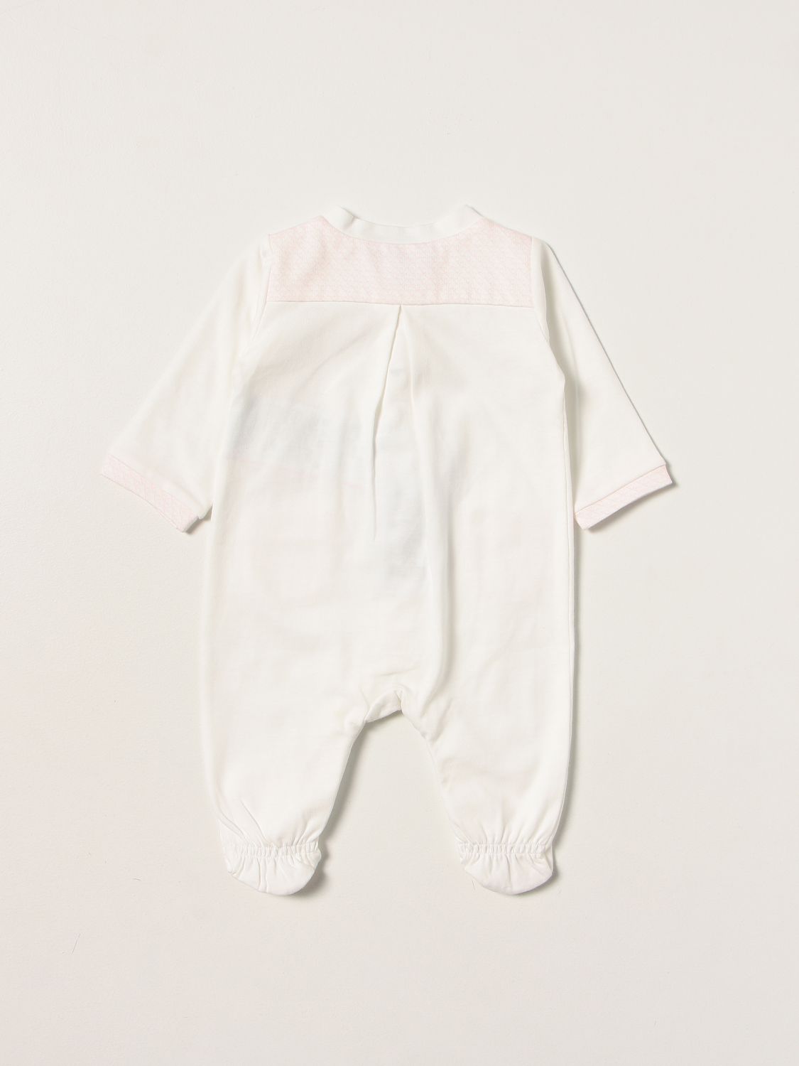 Pack Emporio Armani: Emporio Armani onesie with foot + bib set white 2