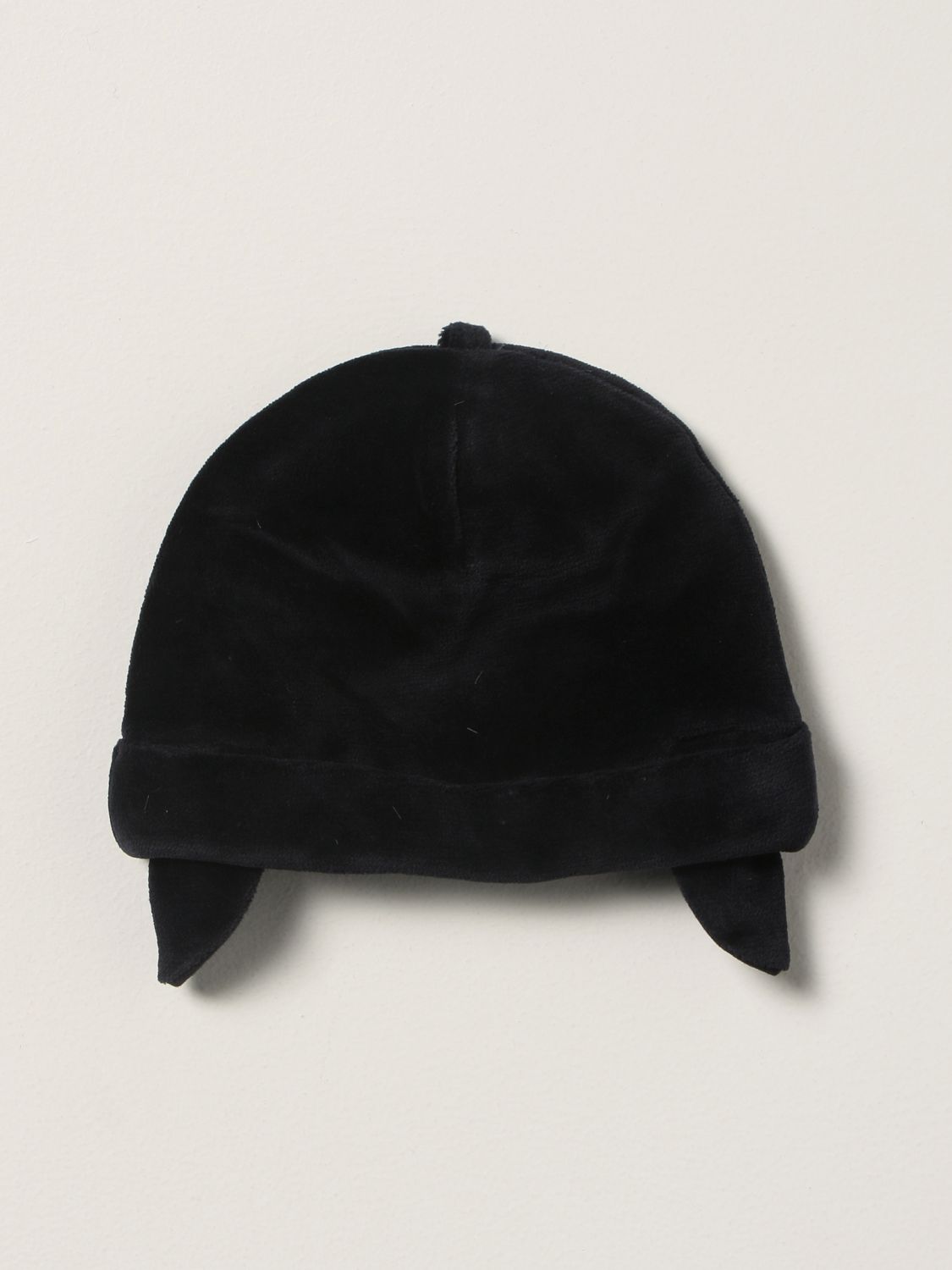 Cappello neonato Emporio Armani: Cuffia neonato Emporio Armani in cotone con cuffie blue 2