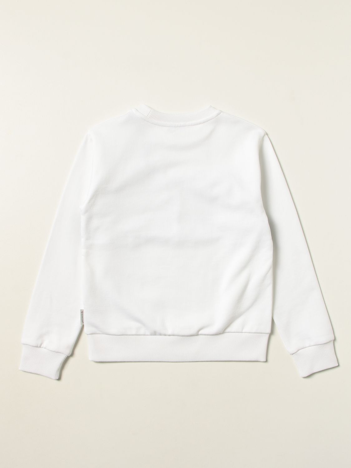 Sweater Moncler: Moncler cotton sweatshirt with logo white 2