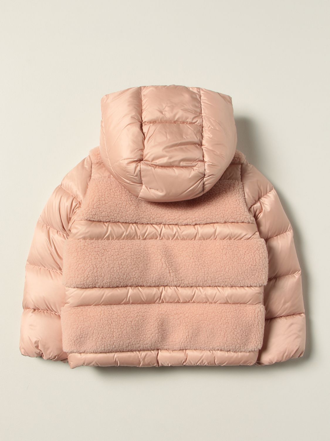 Jacket Moncler: Moncler Gentiane down jacket with teddy bear inserts pink 2