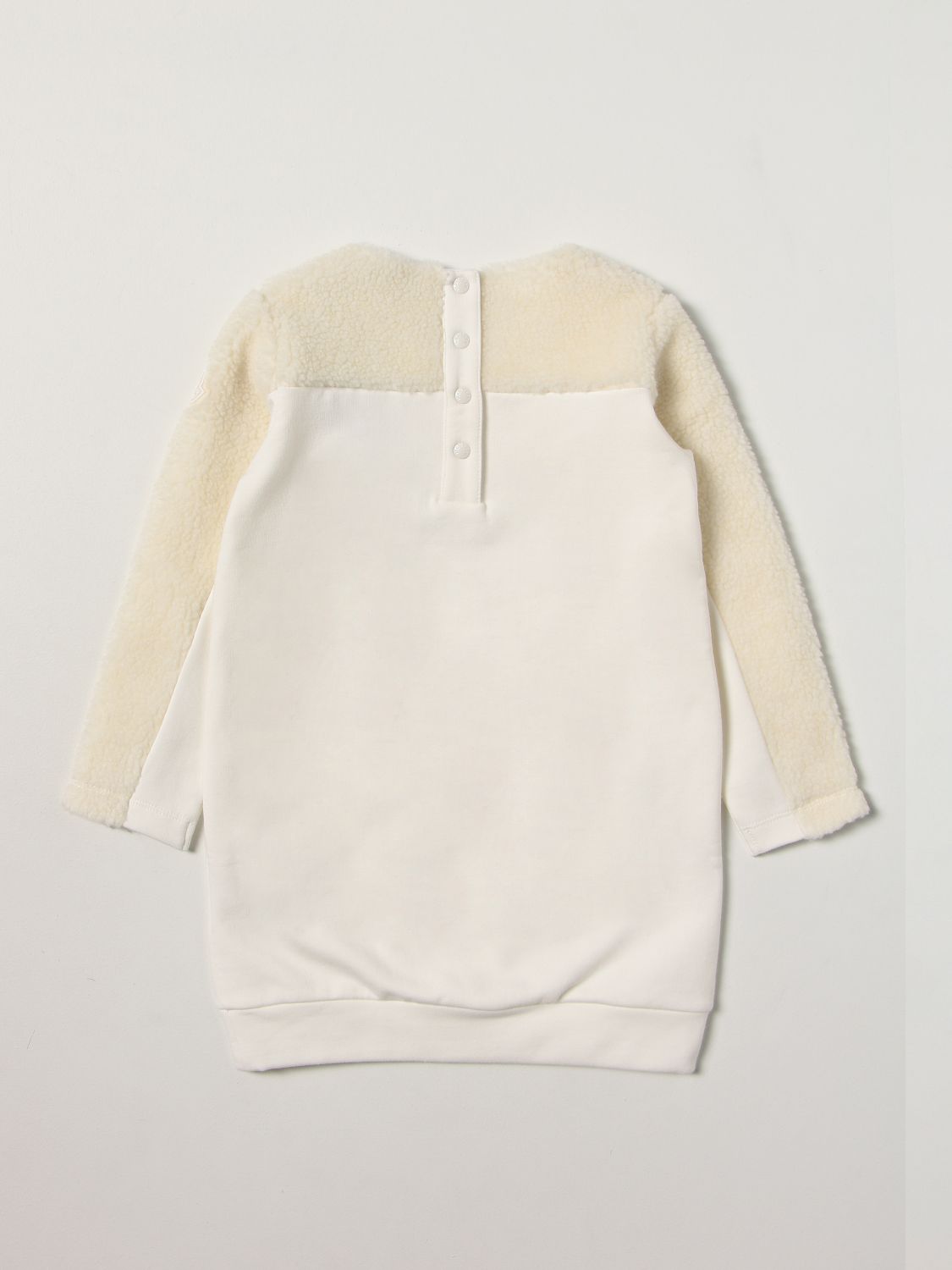 Romper Moncler: Moncler sweatshirt dress with big bear logo white 2