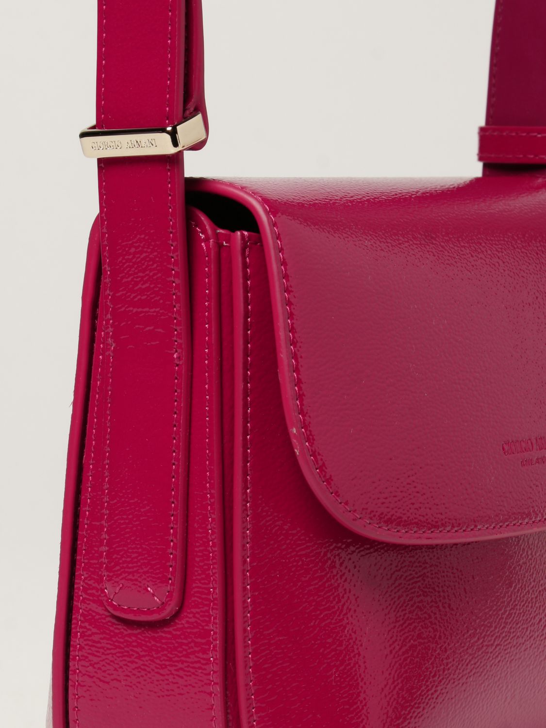 Shoulder bag Giorgio Armani: La Prima Giorgio Armani bag in naplak leather red 4