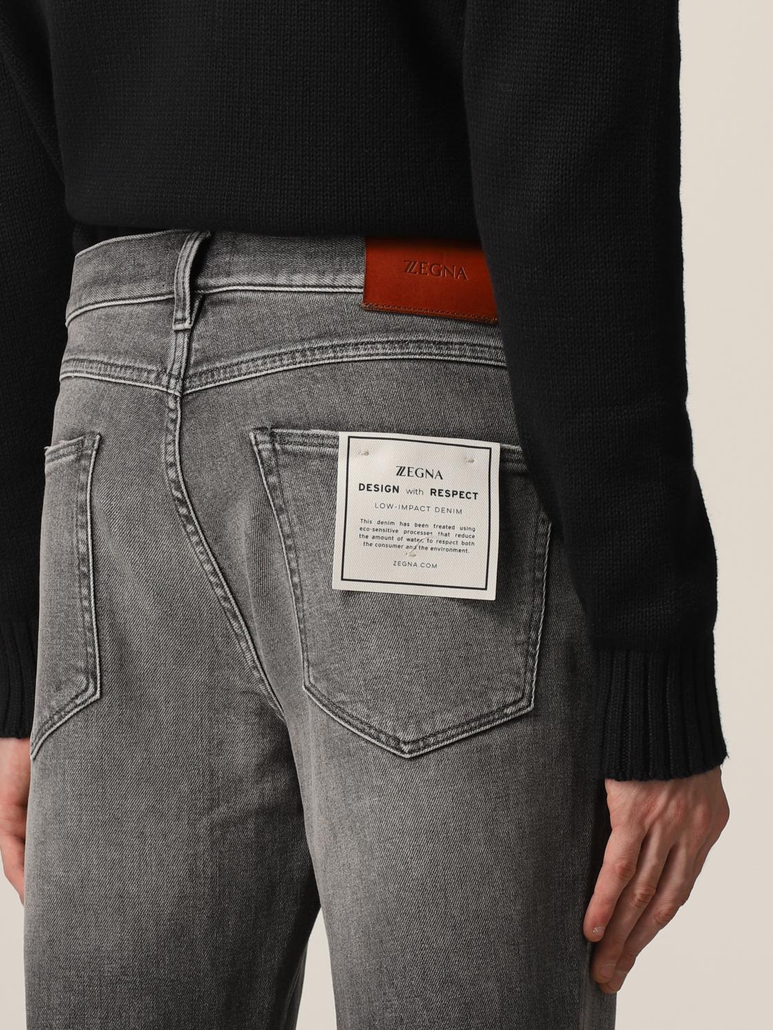 Z ZEGNA Jeans men Jeans Z Zegna Men Grey Jeans Z Zegna ZZ510 VY711