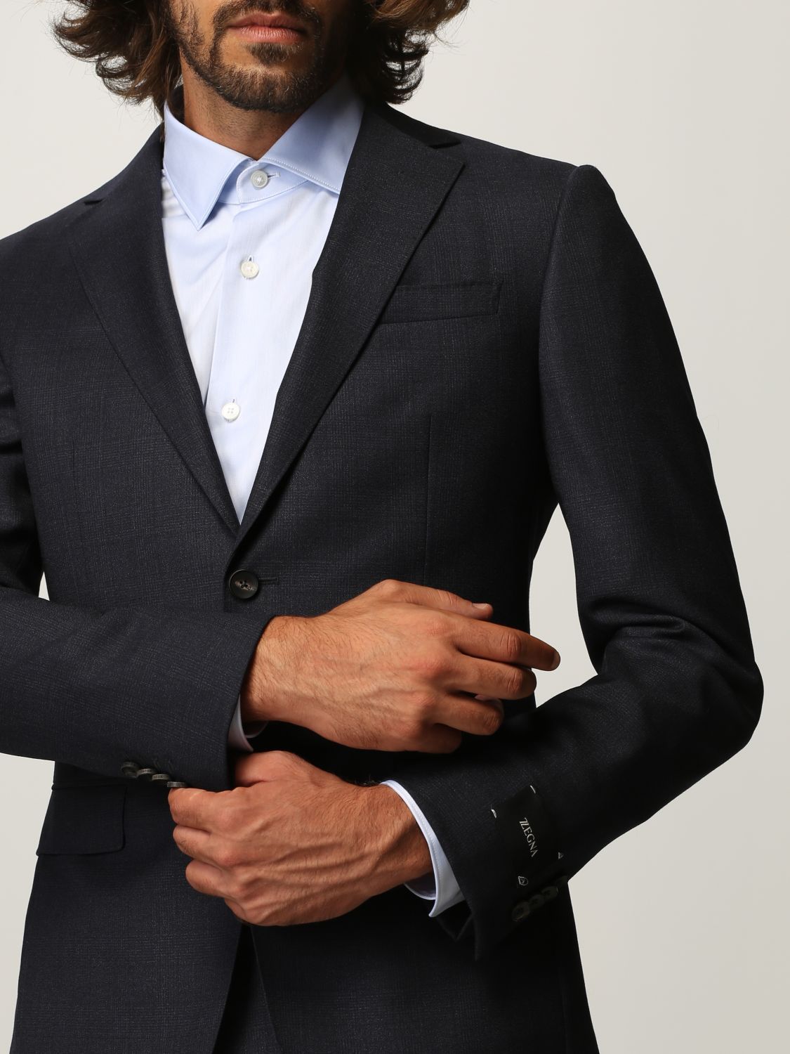 Herren Bekleidung Jacken Blazer Ermenegildo Zegna Anzug in Blau für Herren 