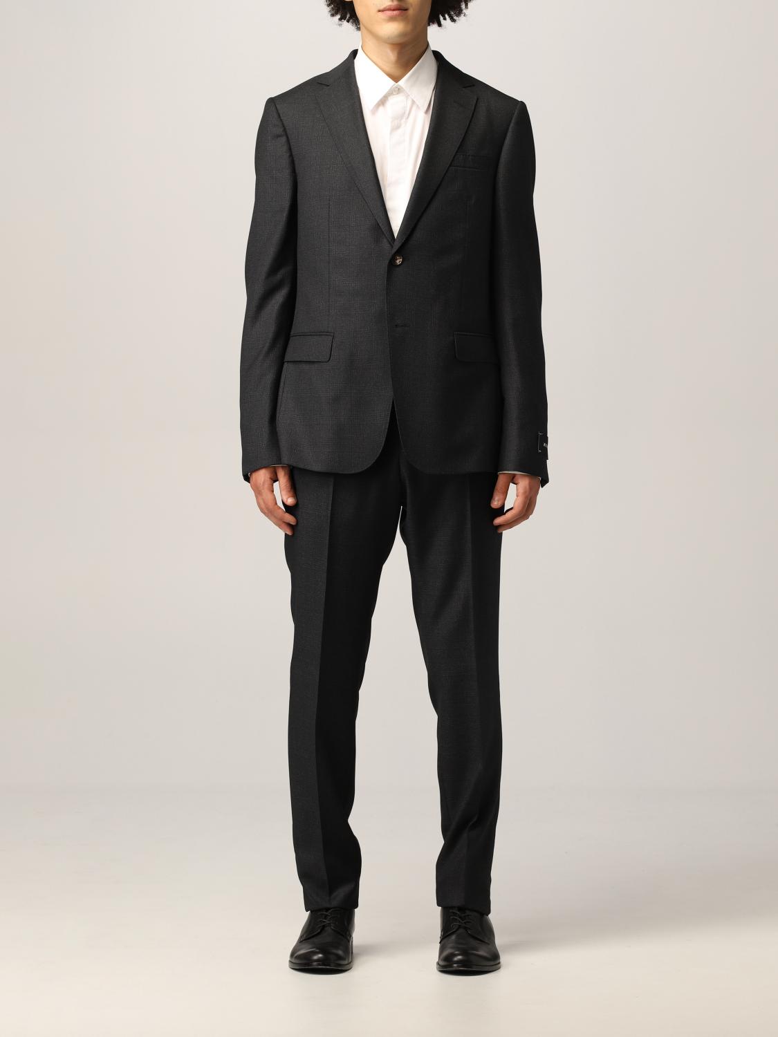 zegna charcoal suit