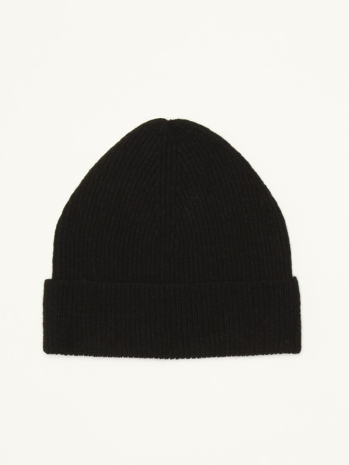 FAY: Cappello a berretto in lana a coste - Nero | Cappello Bambino Fay  5P0207 W0002 GIGLIO.COM