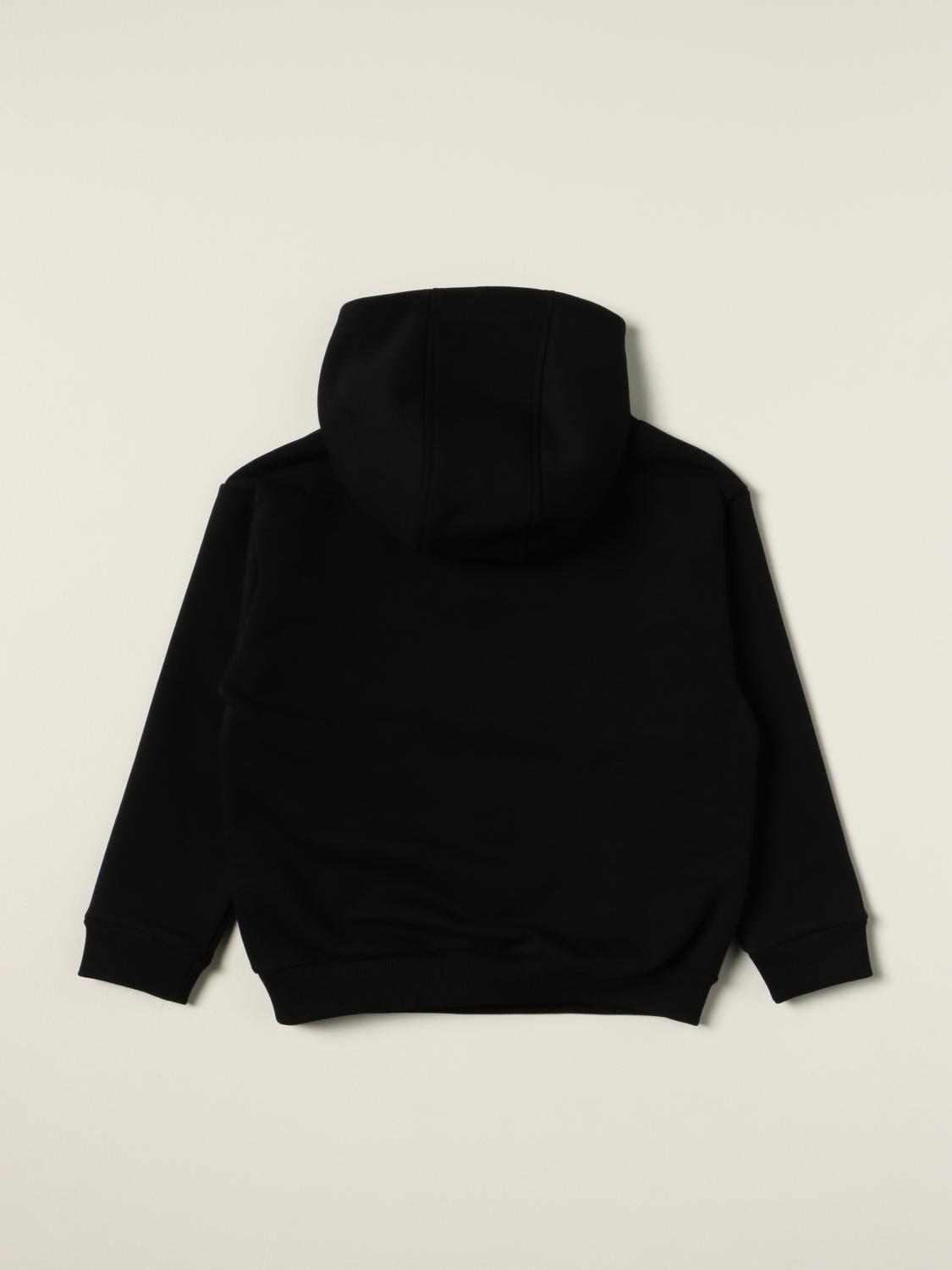 GIVENCHY: cotton hoodie with big logo - Black | Givenchy sweater 