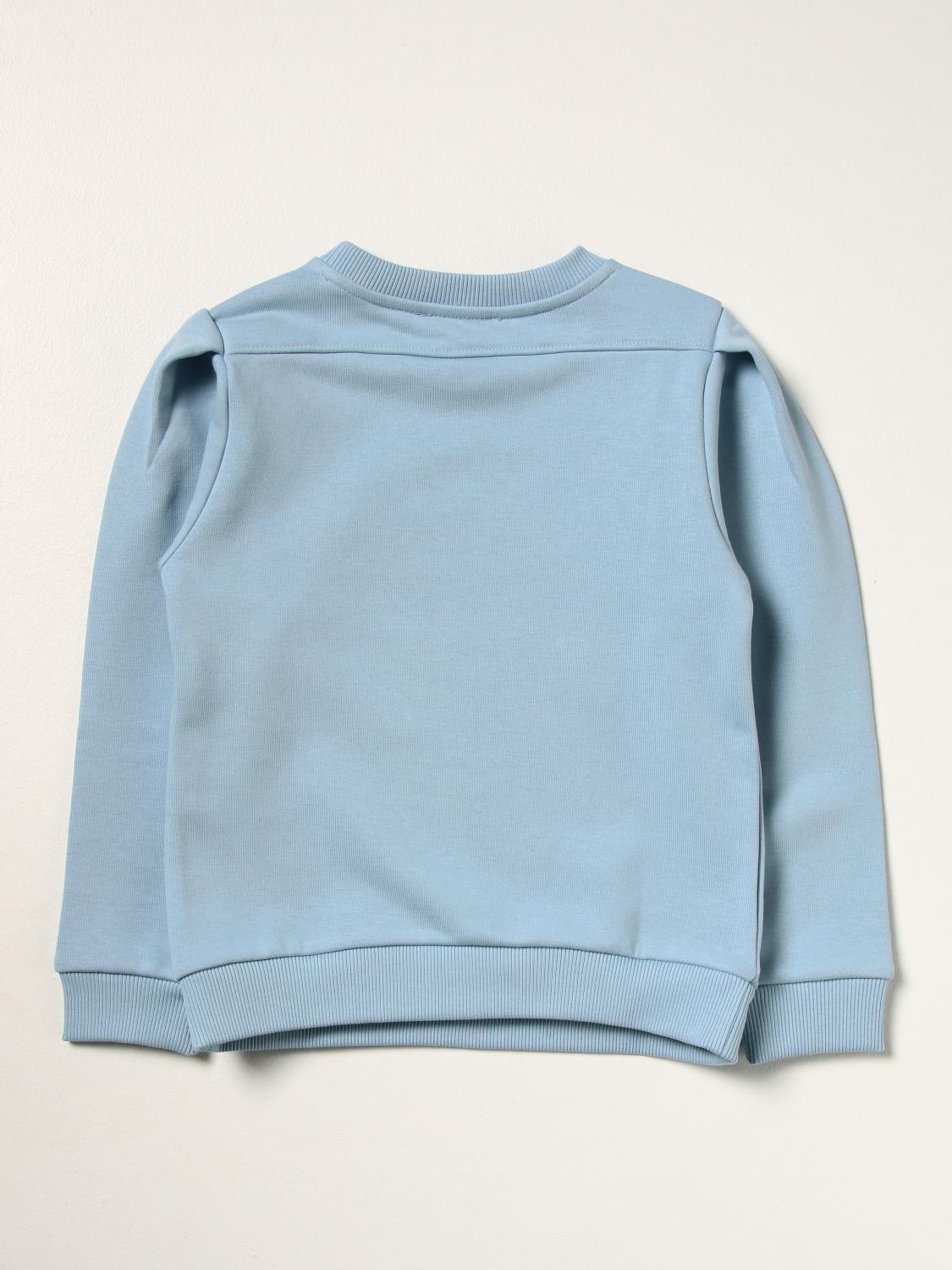 GIVENCHY: cotton sweatshirt with logo - Sky Blue | Givenchy sweater H15222  online on 