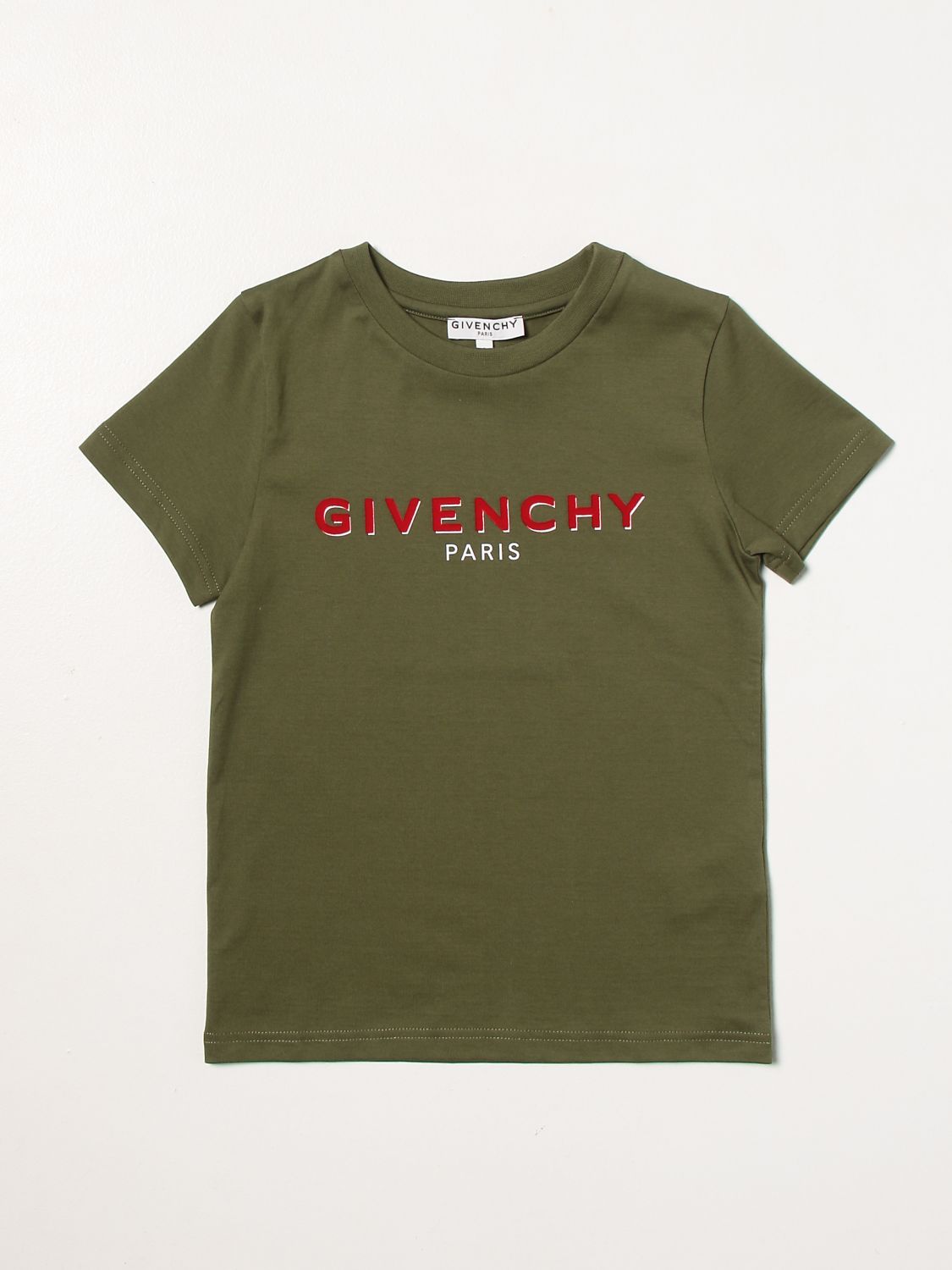 T-Shirt Givenchy: T-shirt kinder Givenchy kaki 1
