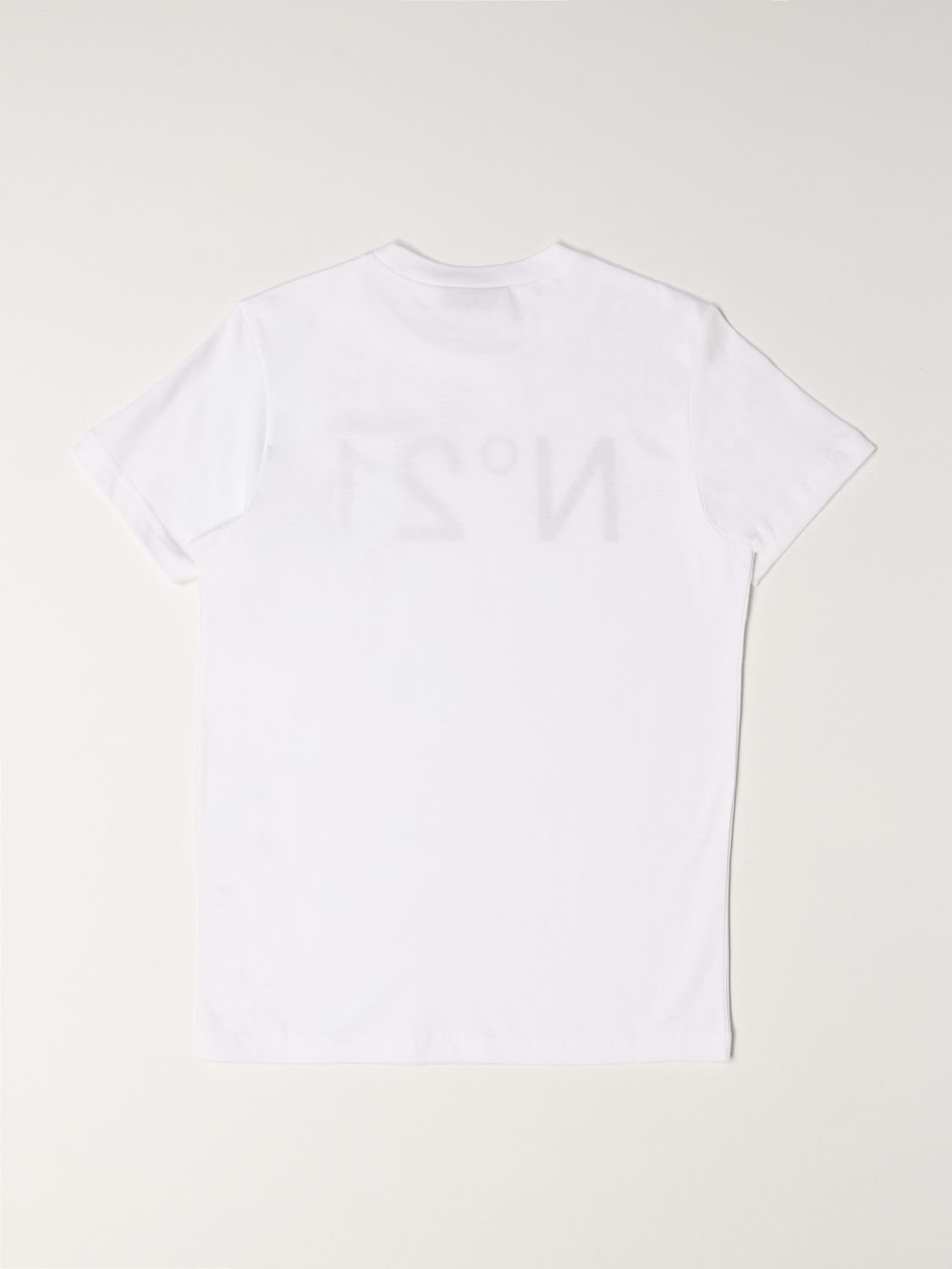T-shirt N° 21: N ° 21 cotton T-shirt with logo white 2