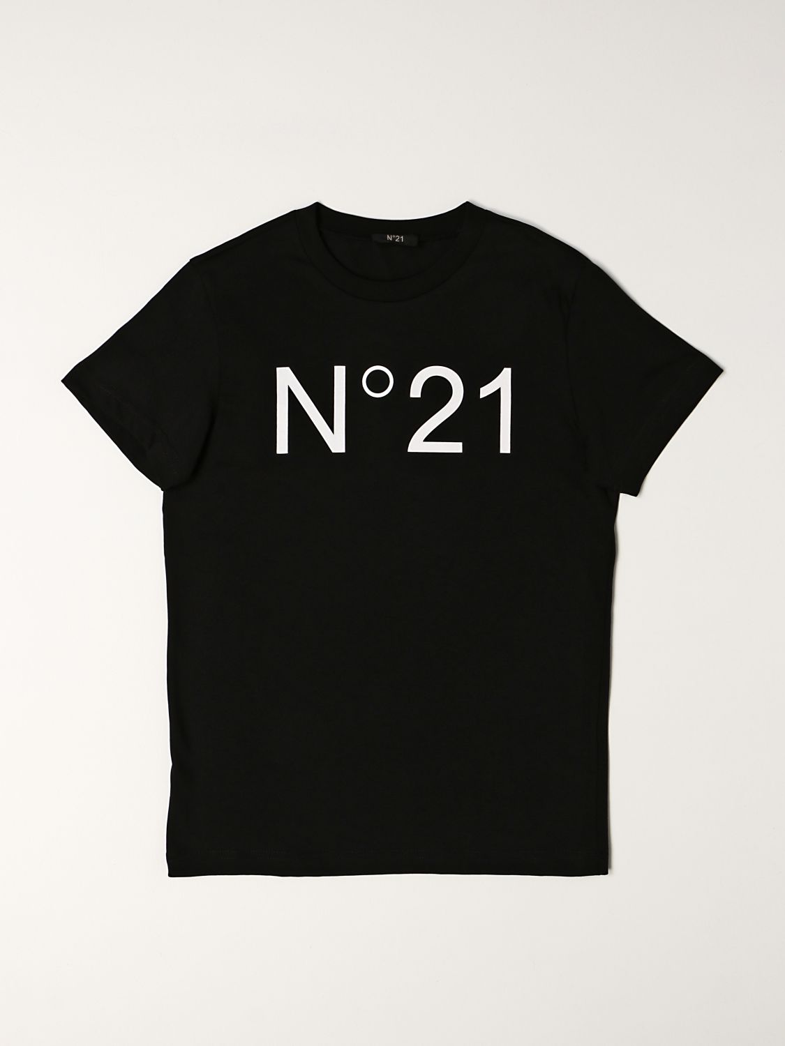 T-shirt N° 21: N ° 21 cotton T-shirt with logo black 1