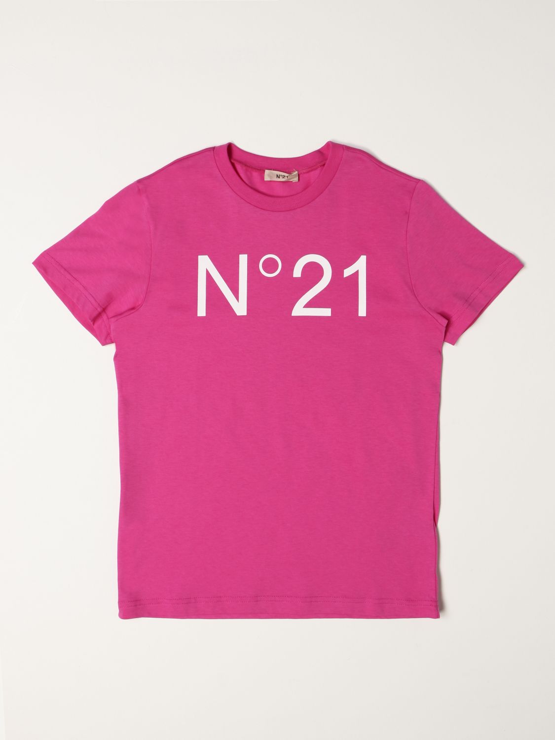 T恤 N° 21: N°21 Logo 棉质 T 恤 紫红色 1