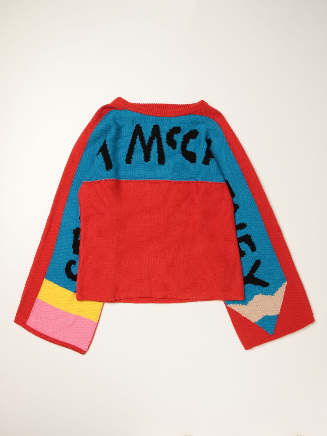 MCCARTNEY: sweater in cotton wool with logo | Sweater Stella Mccartney Red Sweater Stella Mccartney 603466SRM24 GIGLIO.COM