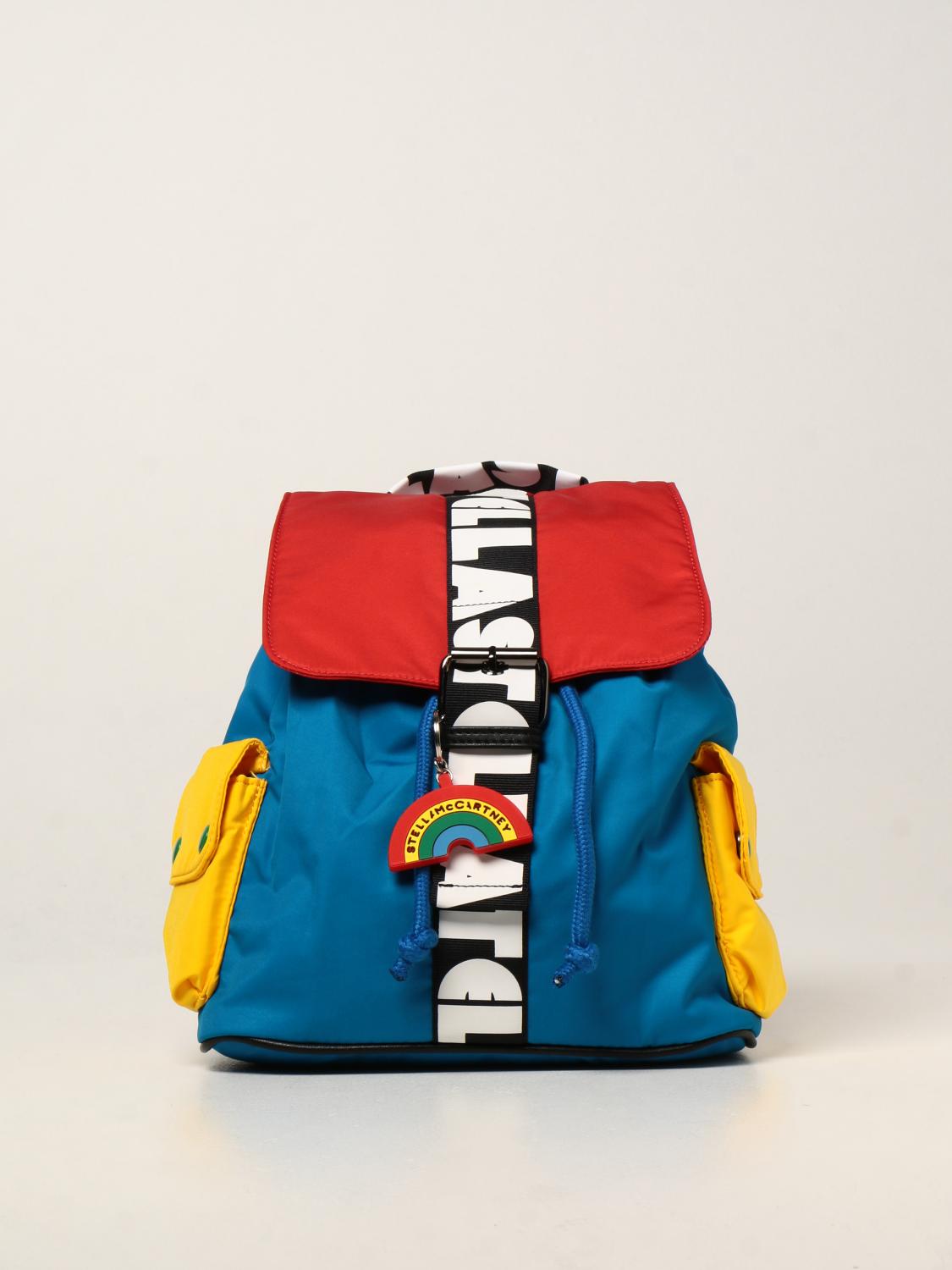 multicolored backpack