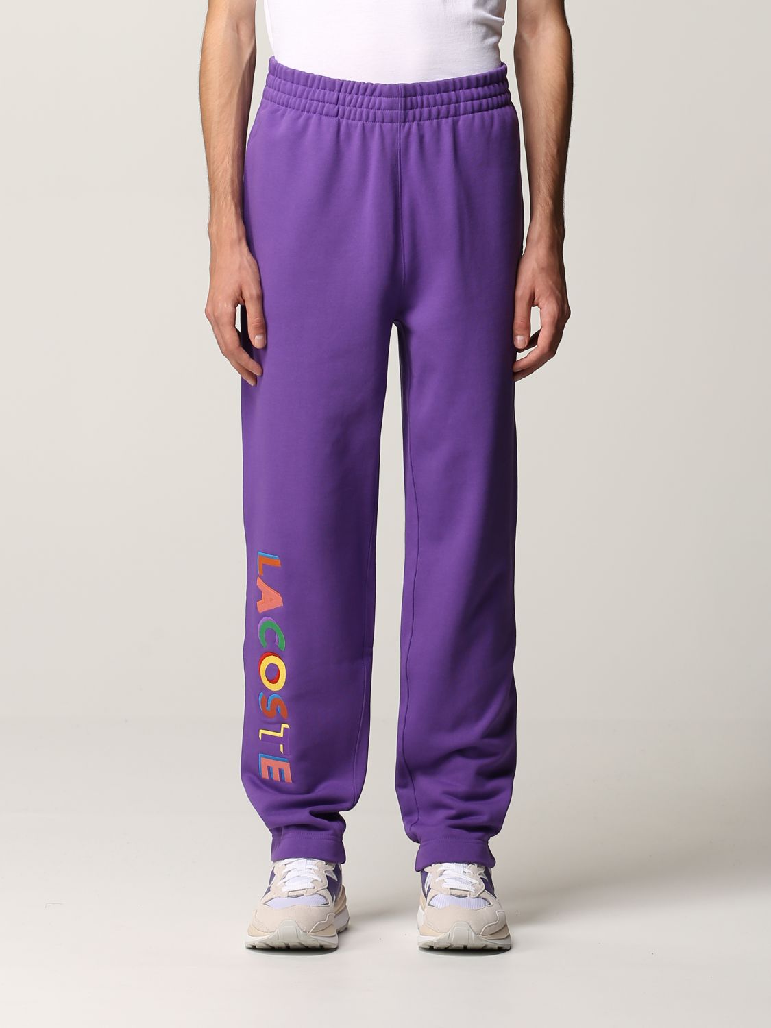Trousers Lacoste L!Ve: Trousers men Lacoste L!ve violet 1