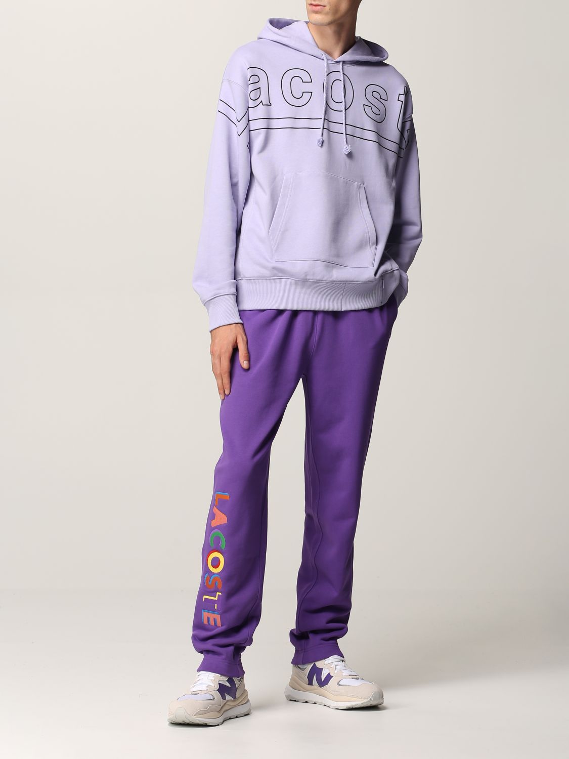 Trousers Lacoste L!Ve: Trousers men Lacoste L!ve violet 2