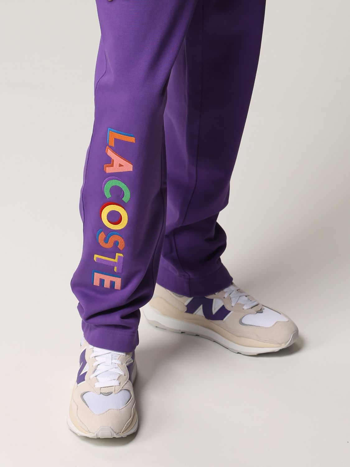 Trousers Lacoste L!Ve: Trousers men Lacoste L!ve violet 4