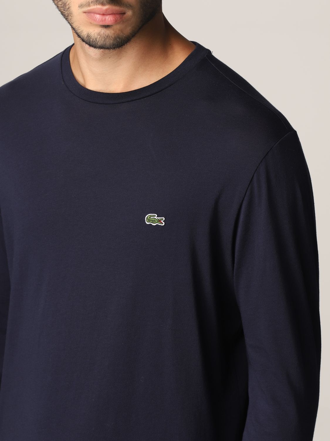 LACOSTE: T-shirt T-Shirt Lacoste Men Navy | T-Shirt Lacoste GIGLIO.COM