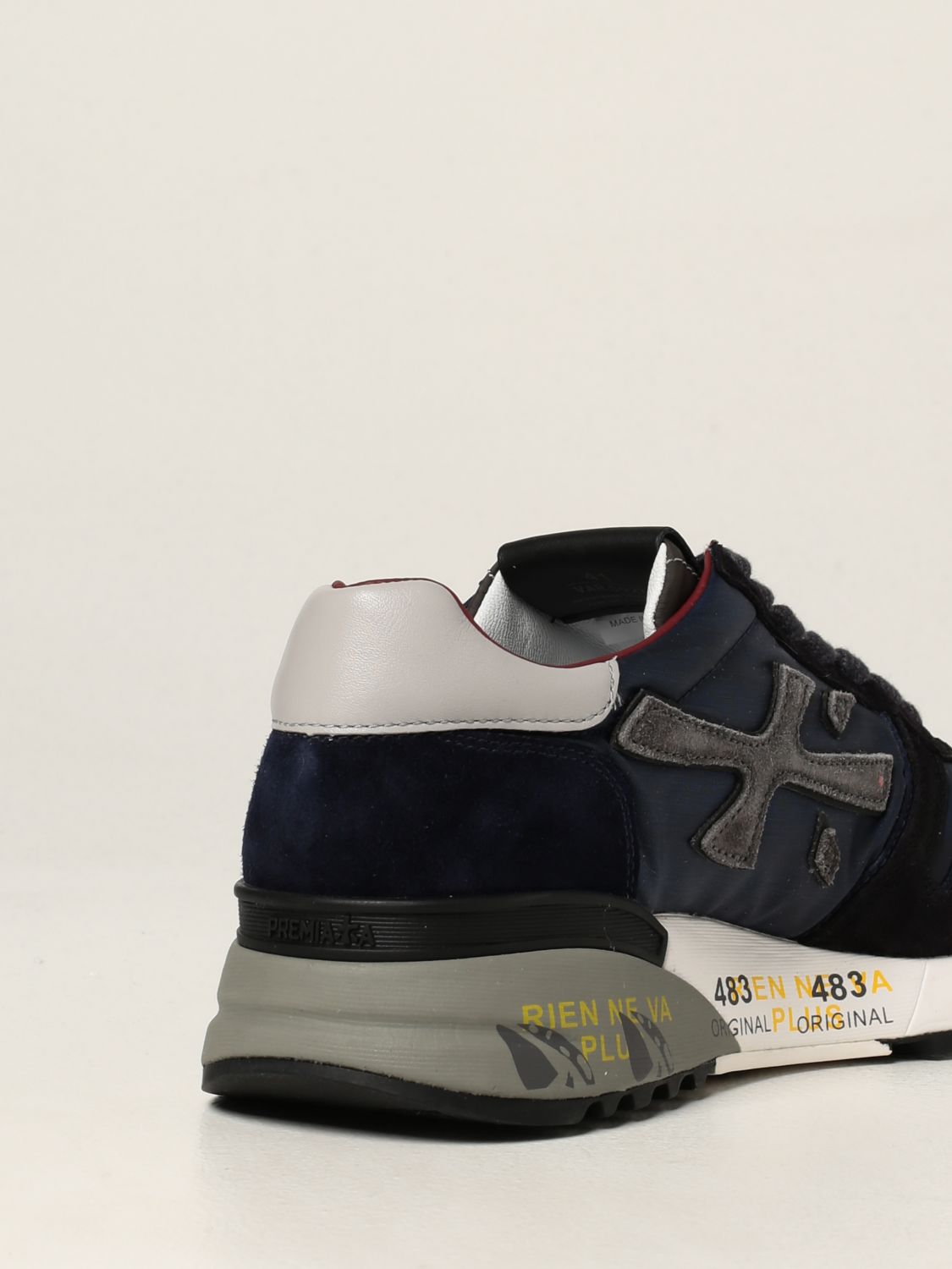 Sneakers Premiata: Mick Premiata sneakers in nylon and suede blue 3