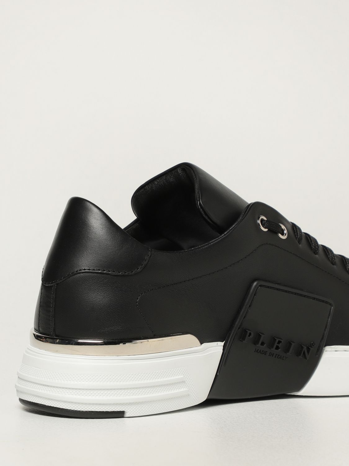 Sneakers Philipp Plein: Philipp Plein sneakers in leather with logo black 3
