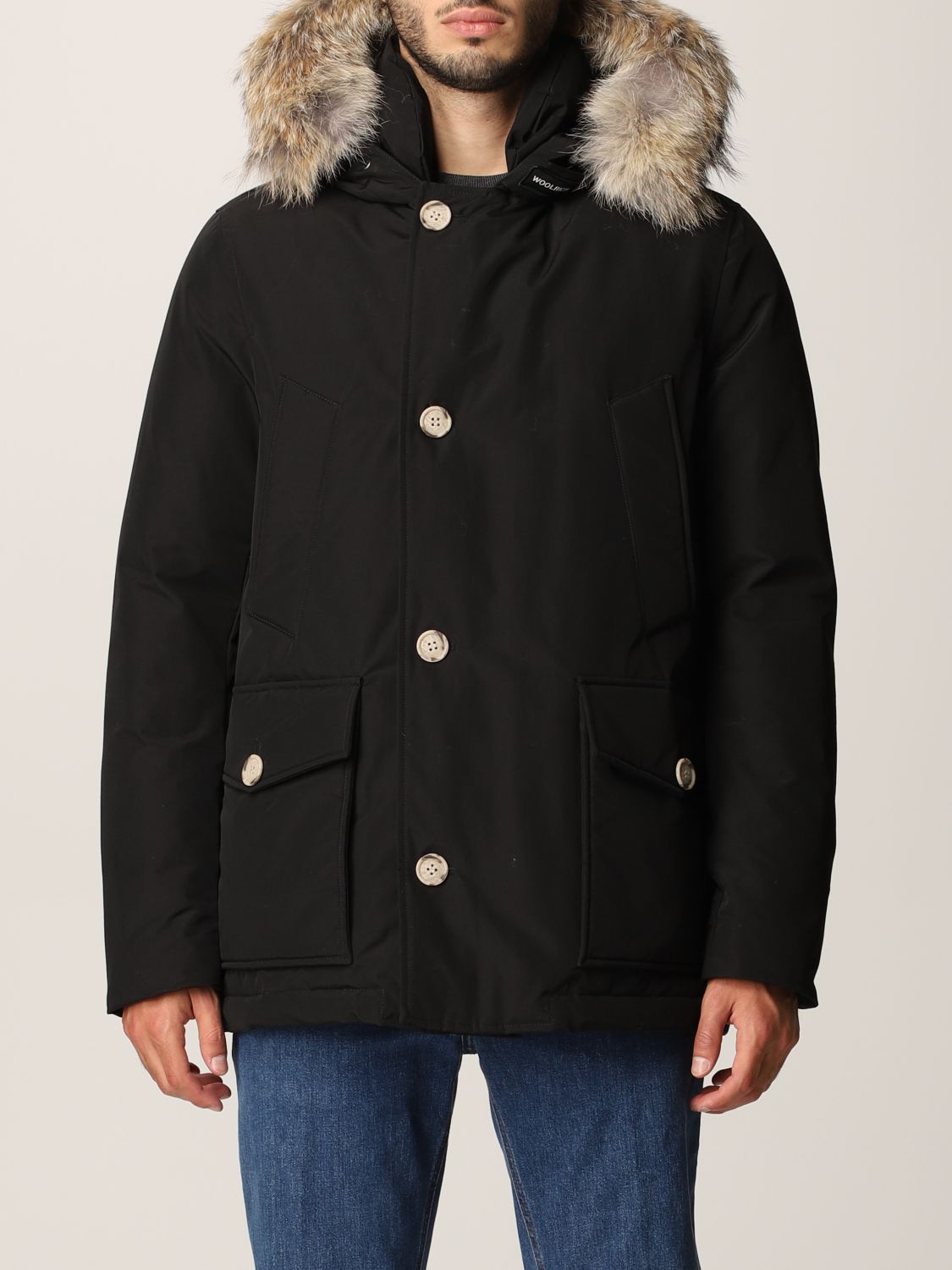 WOOLRICH: jacket for men - Black | Woolrich jacket CFWOOU0484MRUT0001 ...