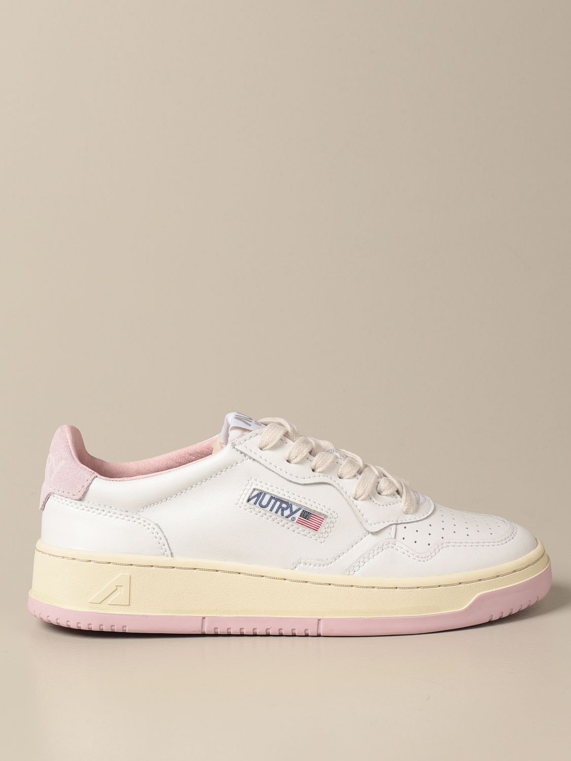 AUTRY: Sneakers 01 in pelle - Rosa | Sneakers Autry AULWBB42 online su