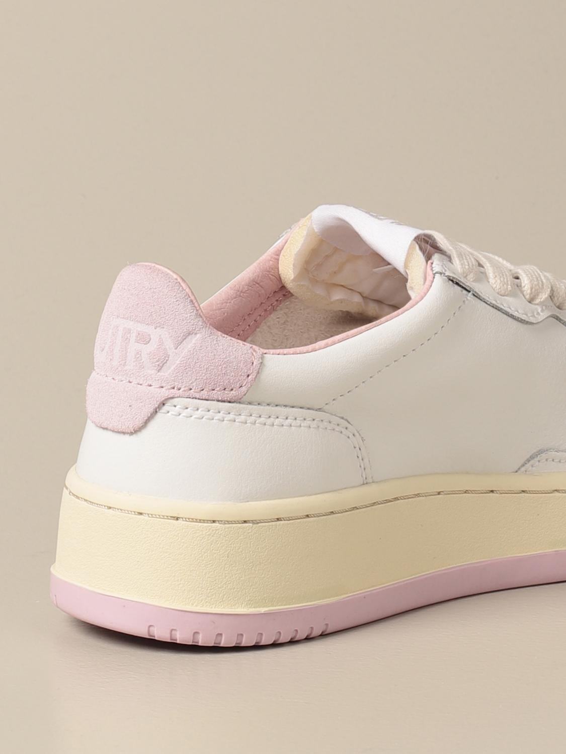 AUTRY: Sneakers 01 in pelle | Sneakers Autry Donna Rosa | Sneakers