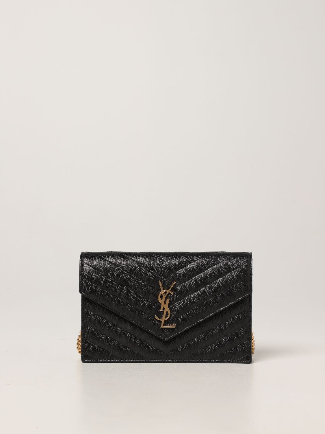 Mini bag Saint Laurent: Saint Laurent Monogram bag in grain the poudre leather black 1