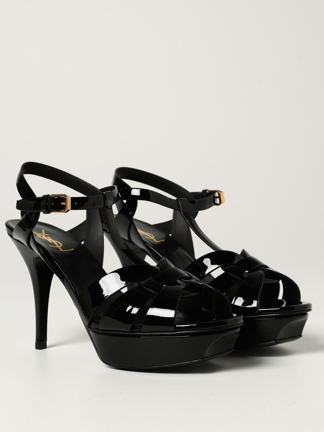 Sandalias de tacón Saint Laurent: Zapatos mujer Saint Laurent negro 2