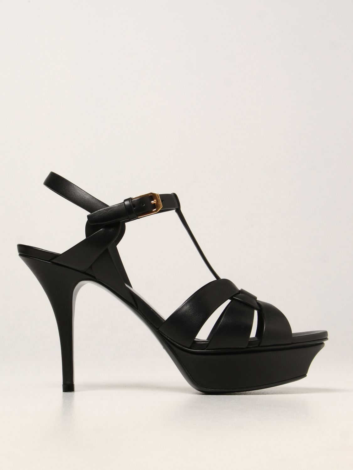 Sandalias de tacón Saint Laurent: Zapatos mujer Saint Laurent negro 1