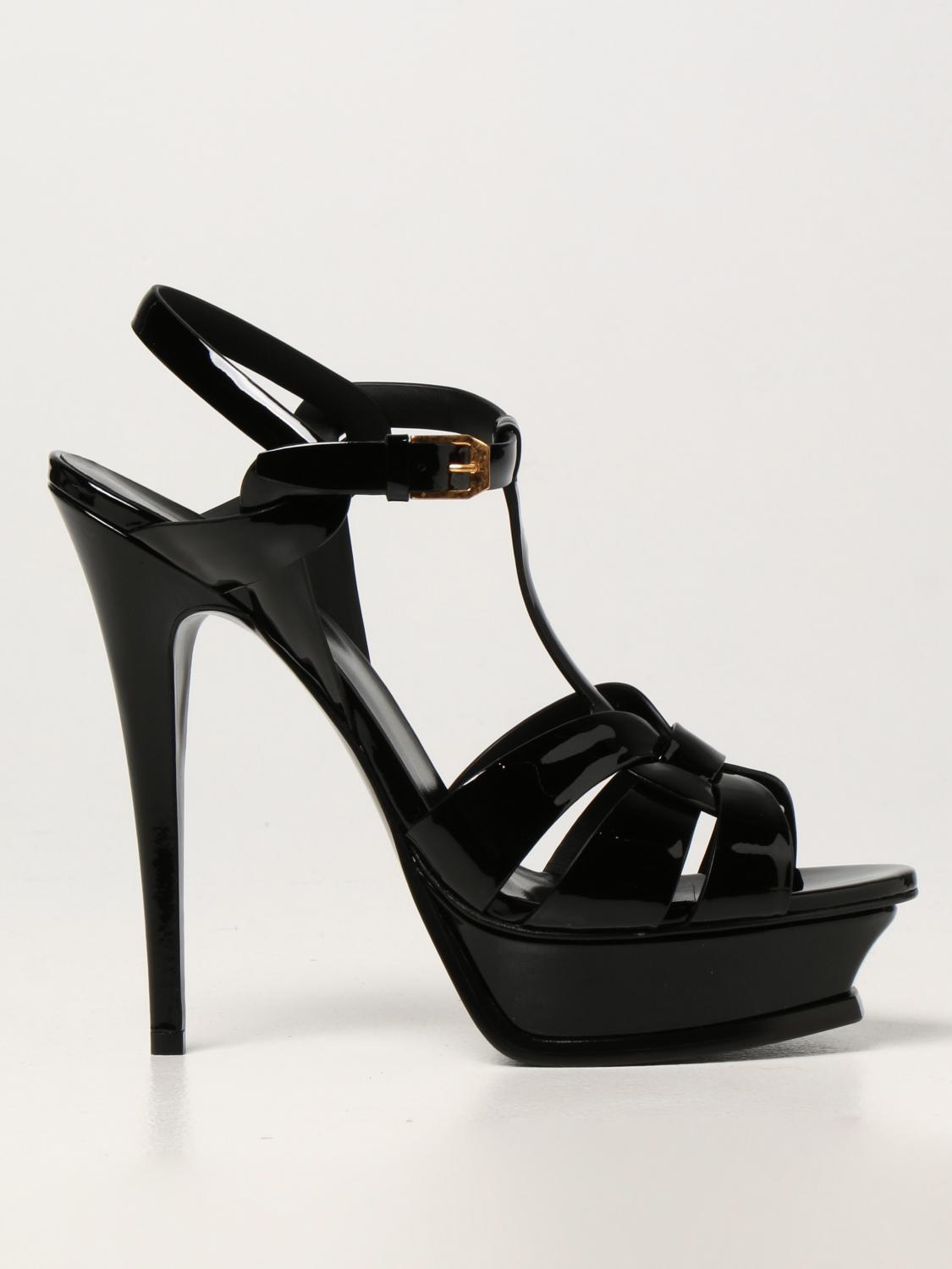 Talon yves discount saint laurent noir