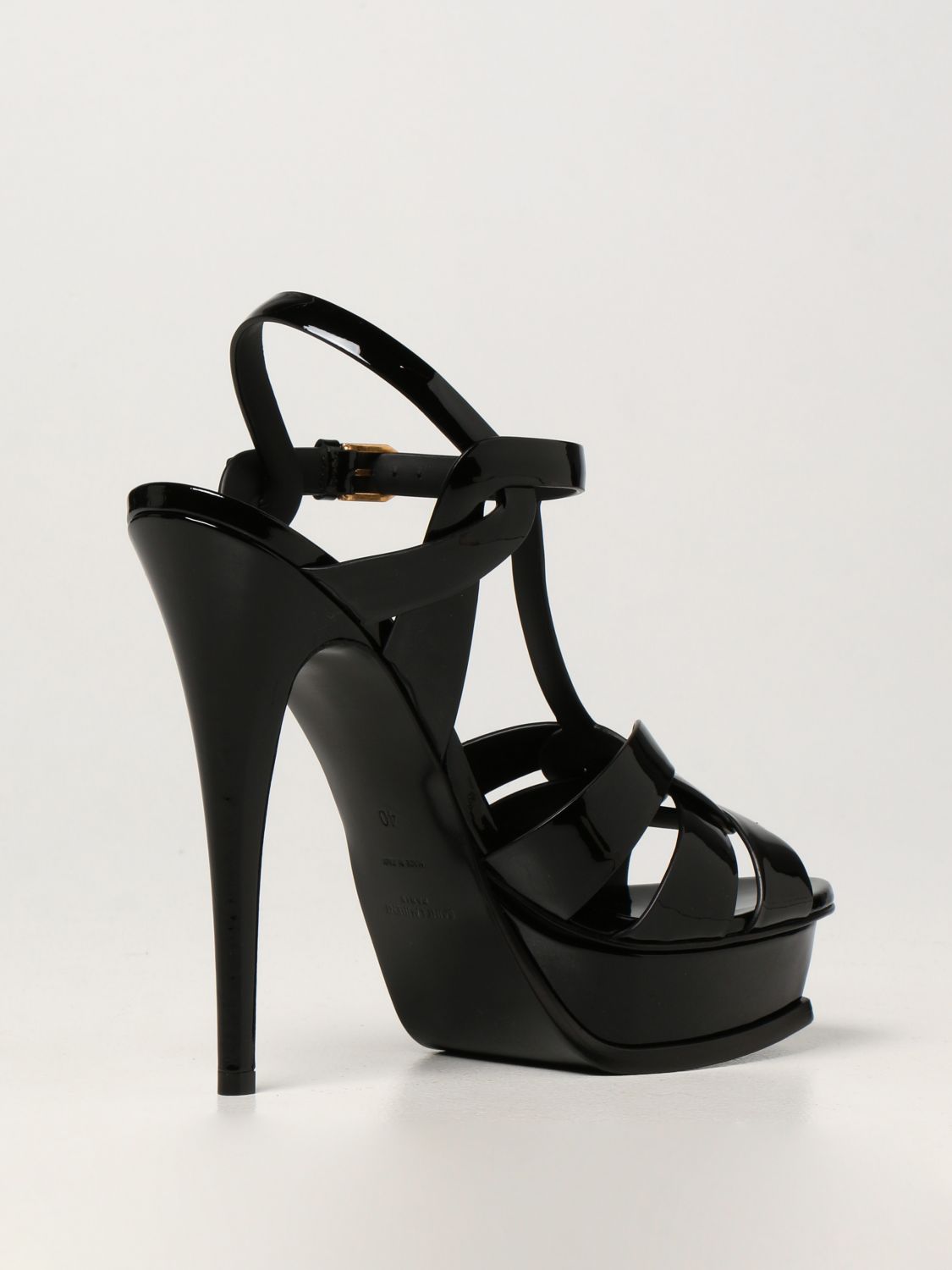 Sandalias de tacón Saint Laurent: Zapatos mujer Saint Laurent negro 3