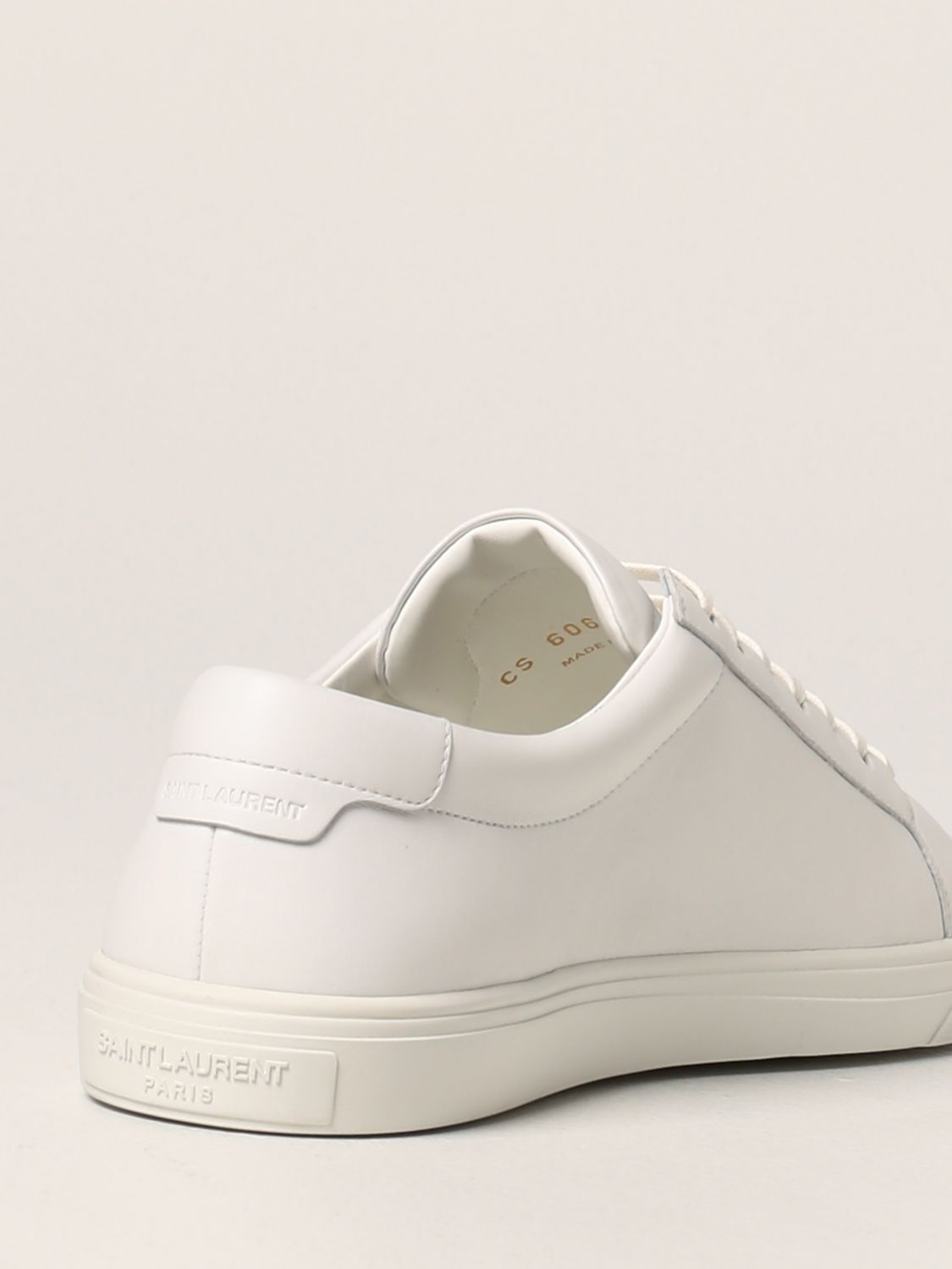 Sneakers Saint Laurent: Andy Saint Laurent leather trainers white 3