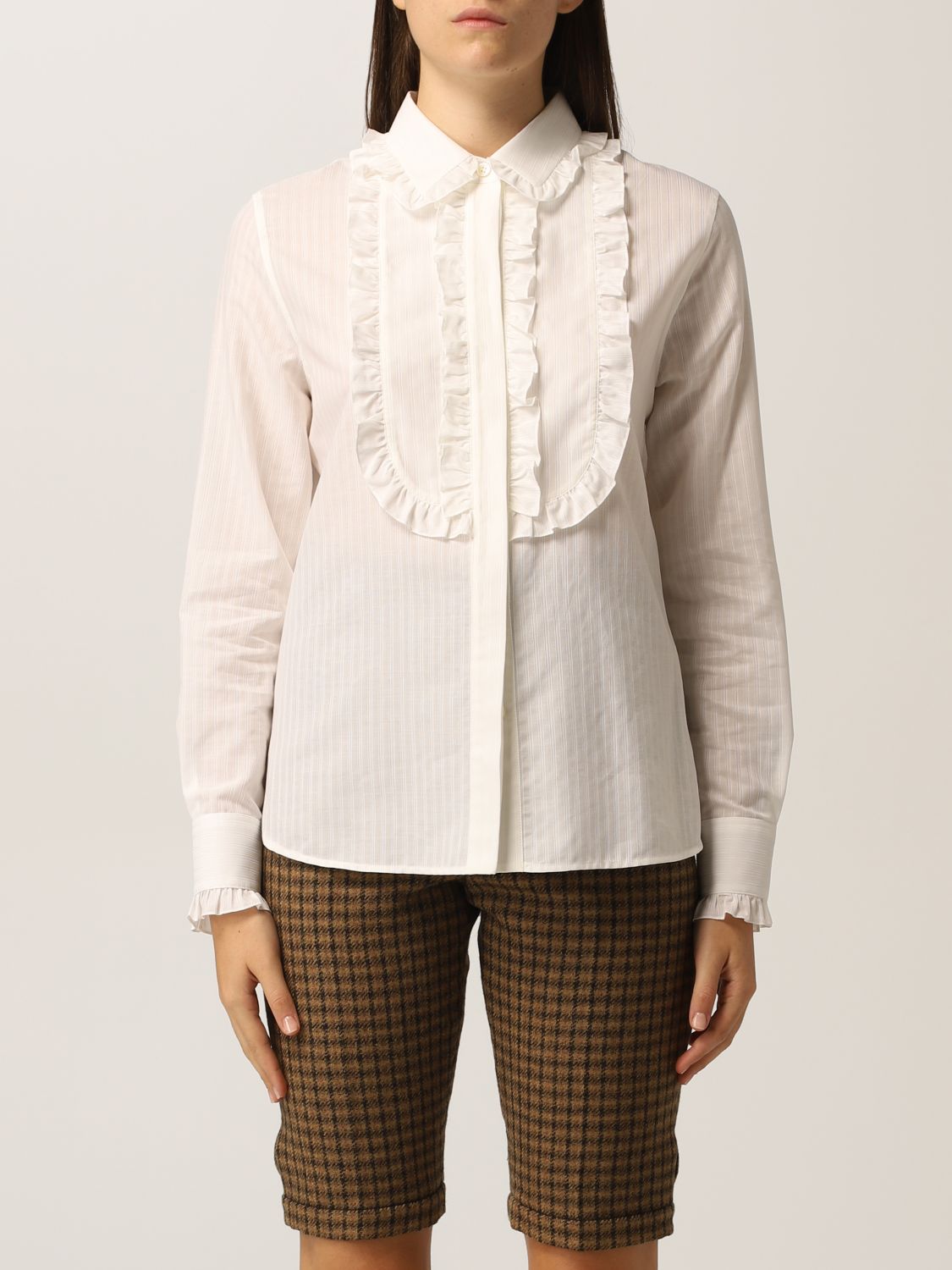 Camisa Saint Laurent: Camisa mujer Saint Laurent blanco 1