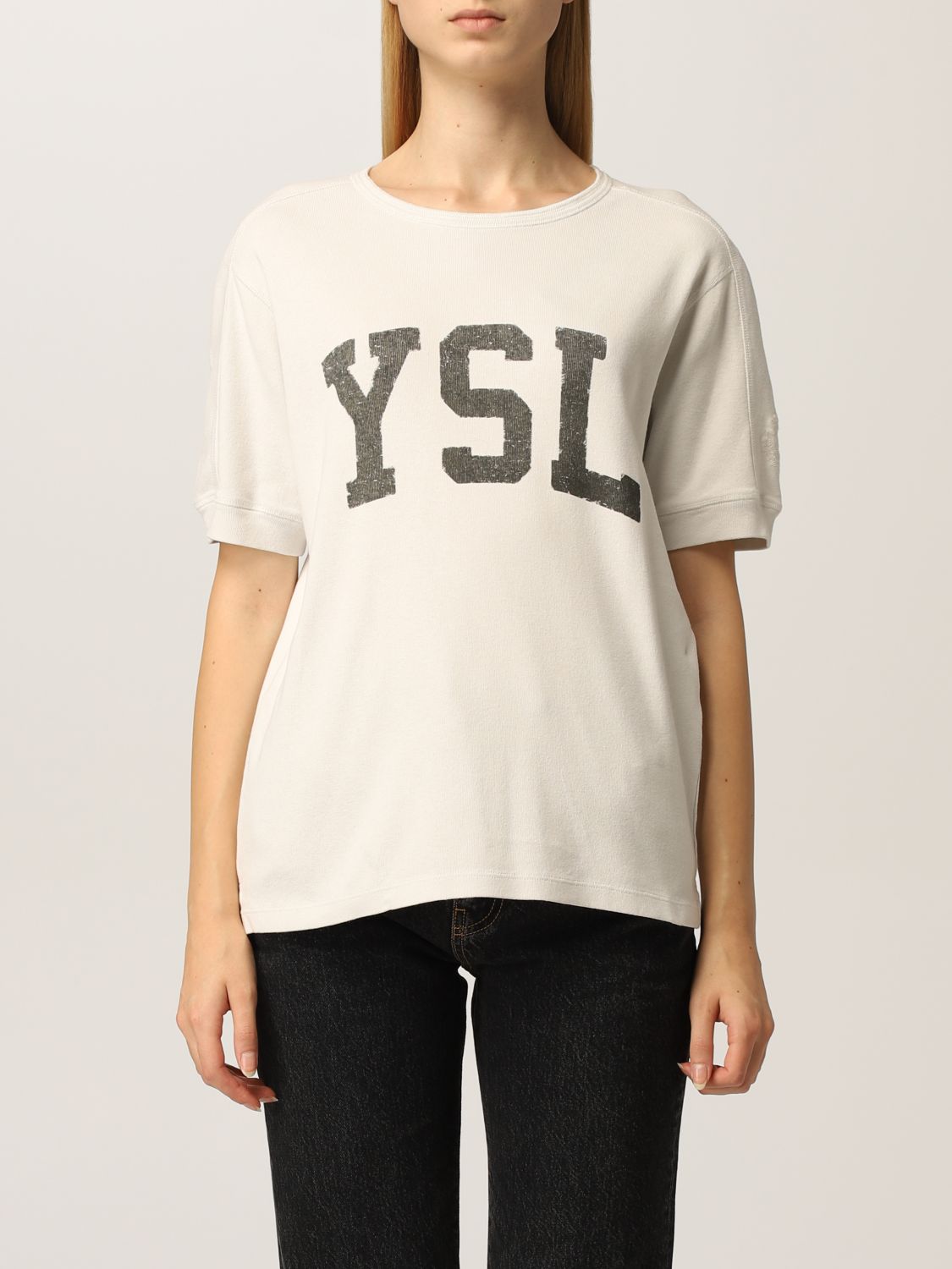 Camiseta Saint Laurent: Camiseta mujer Saint Laurent nata 1
