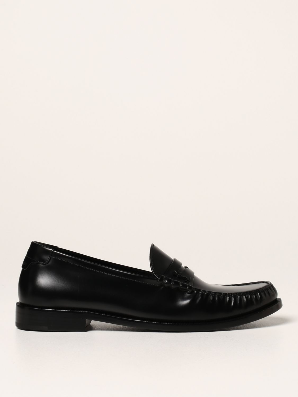 SAINT LAURENT: loafers for man - Black | Saint Laurent loafers 670231 ...