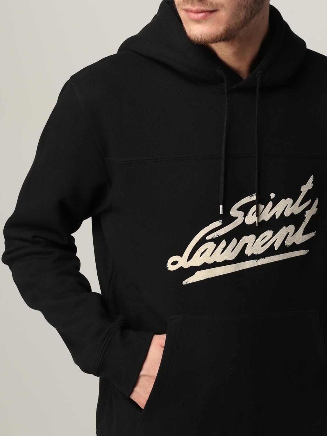 saint laurent script hoodie