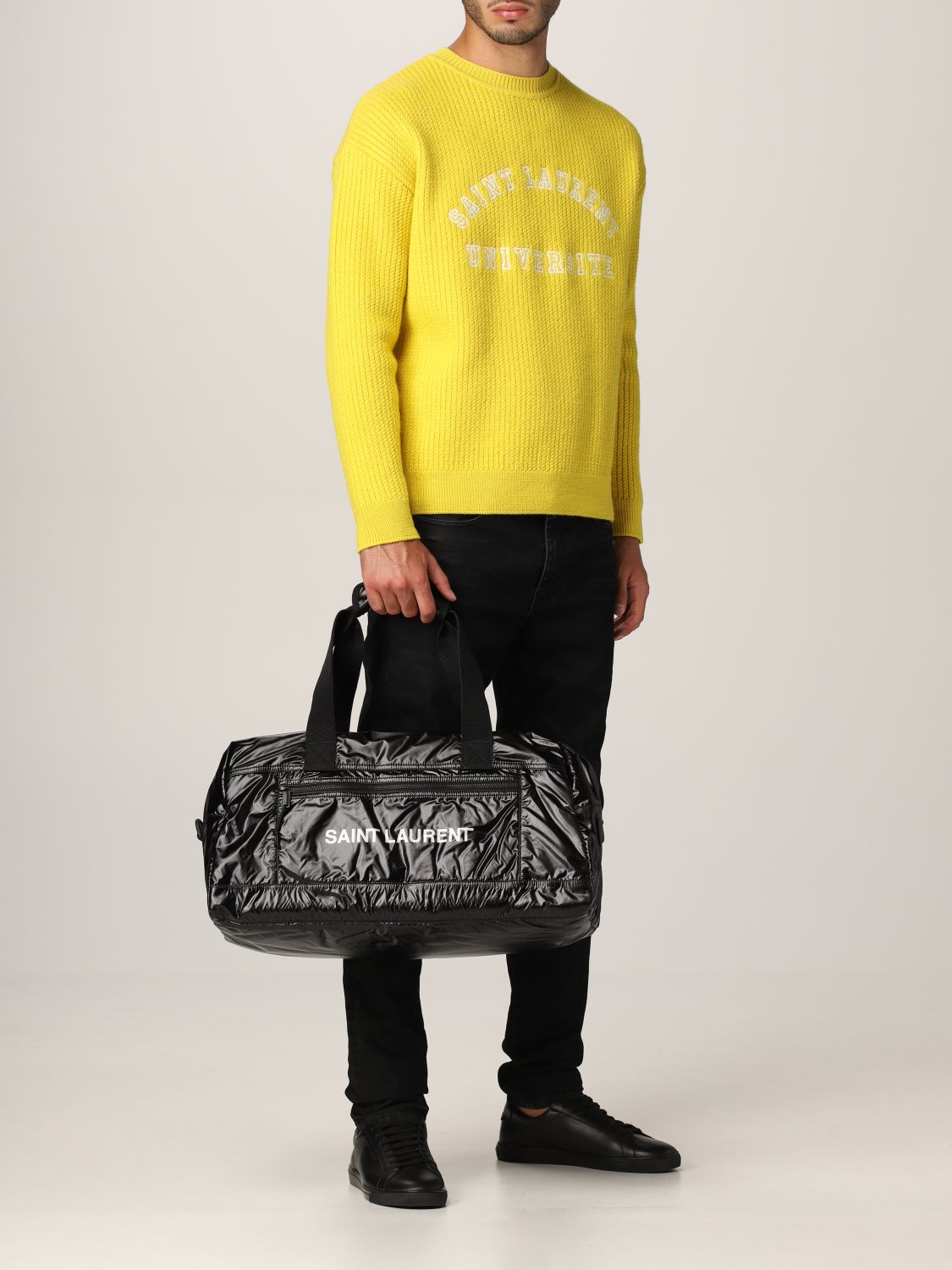Travel bag Saint Laurent: Saint Laurent Nuxx Duffle bag in nylon black 2