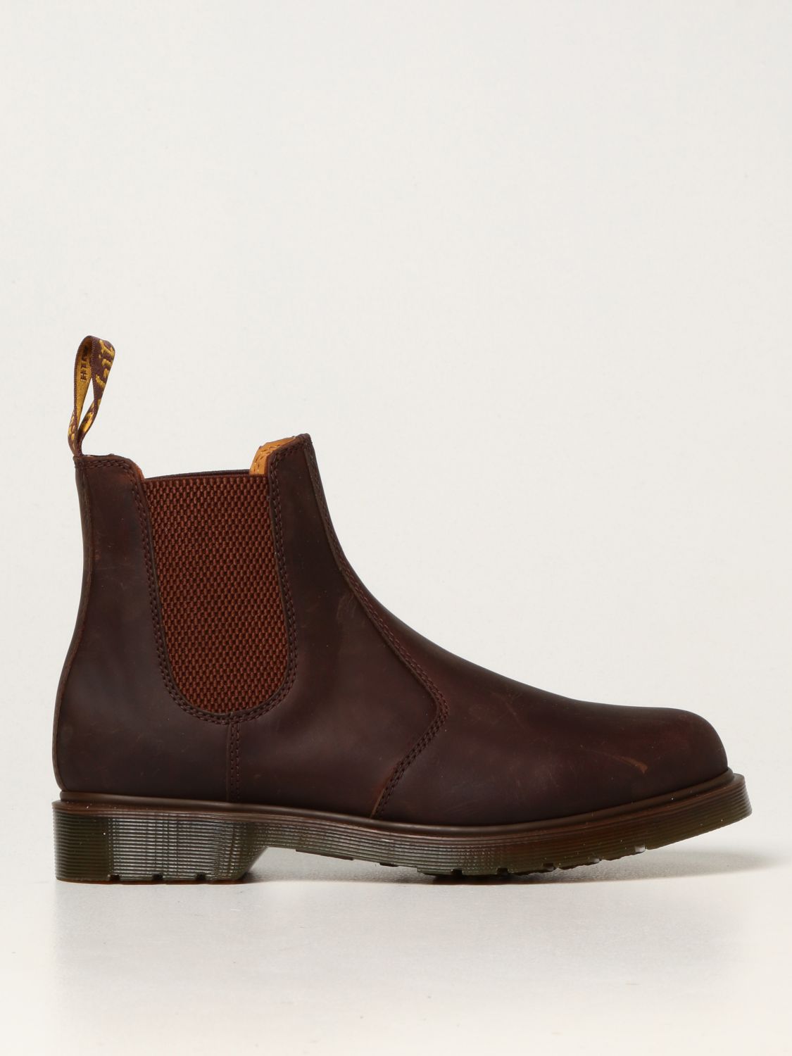 Dr. Martens 2976 Chelsea Boots In Split Leather In Brown