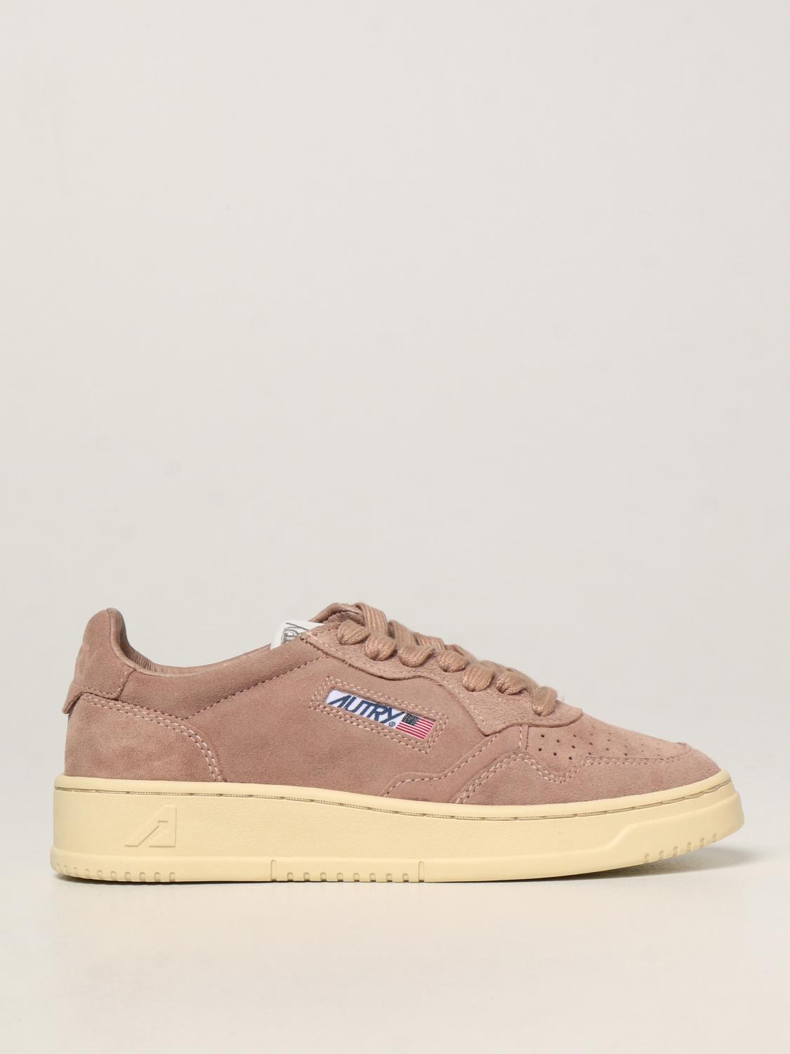 AUTRY: Sneakers in camoscio - Cipria | Sneakers Autry AULWSS14 GIGLIO.COM