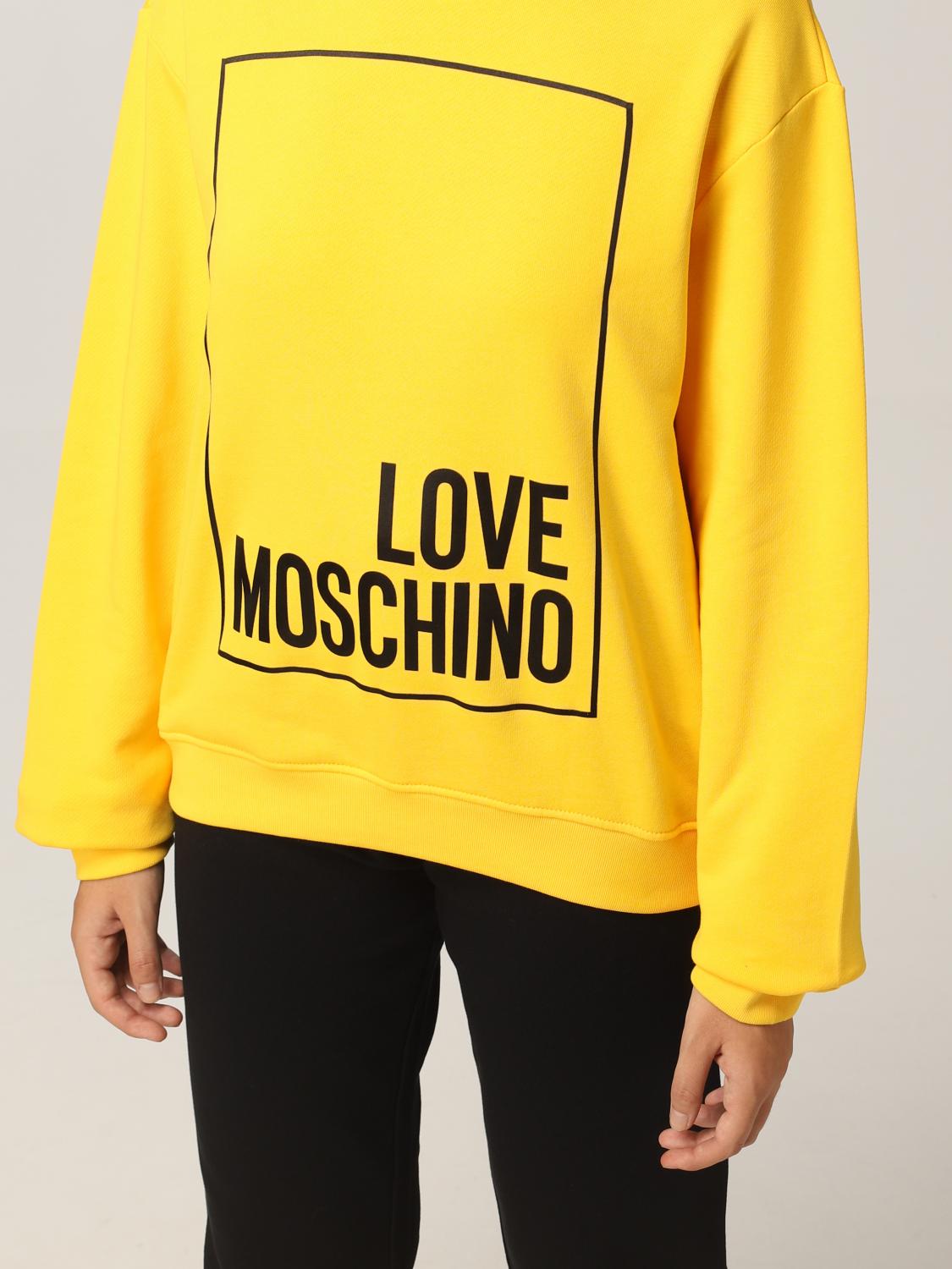 moschino yellow sweater