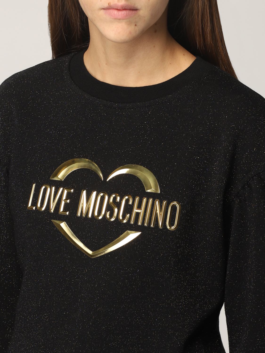 S Visita lo Store di Love MoschinoLove Moschino Felpa Donna con Glitter 42 