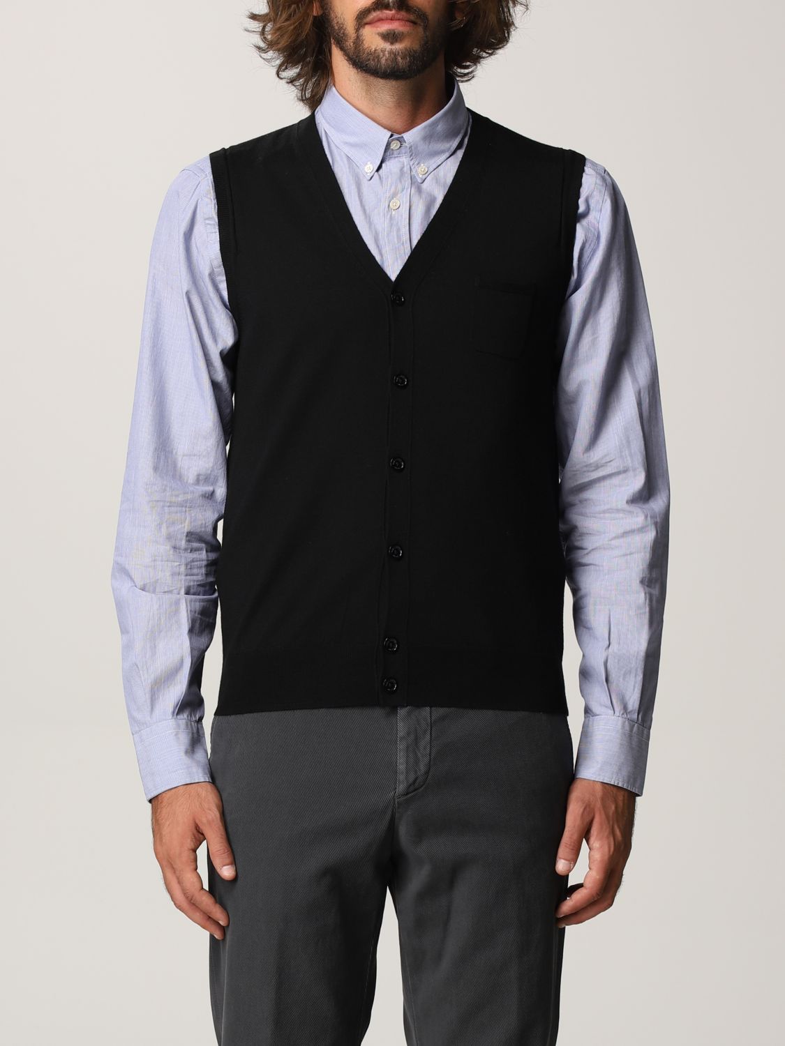Suit vest Paolo Pecora: Sweater men Paolo Pecora black 1
