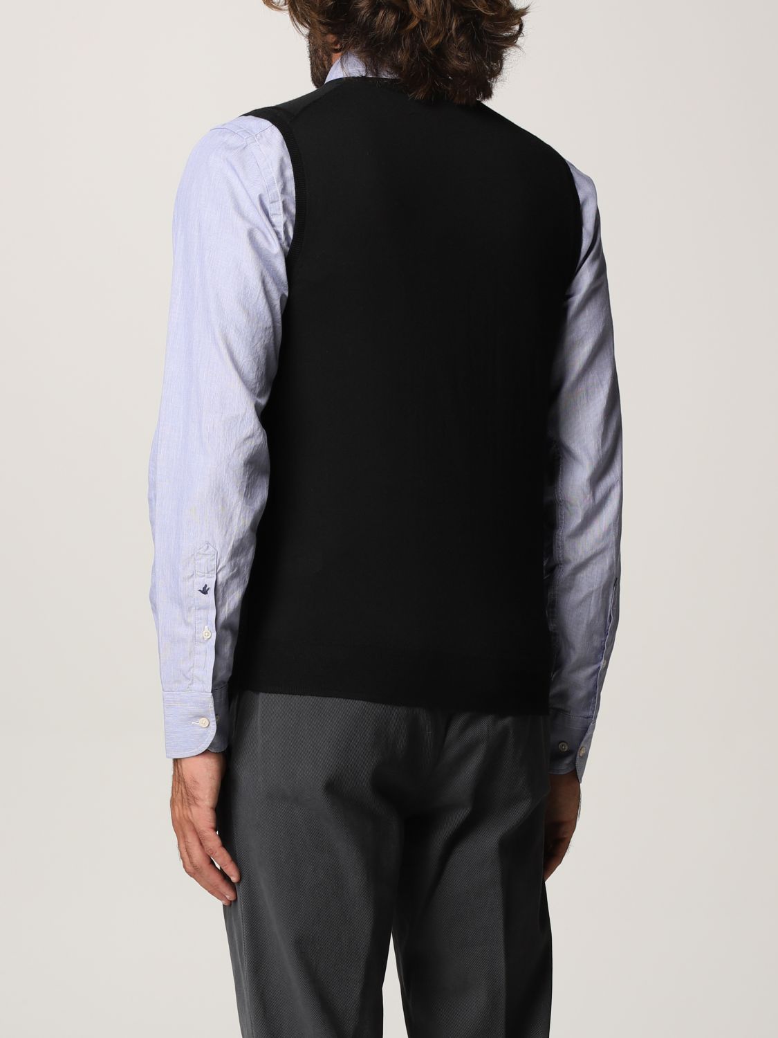 Suit vest Paolo Pecora: Sweater men Paolo Pecora black 2